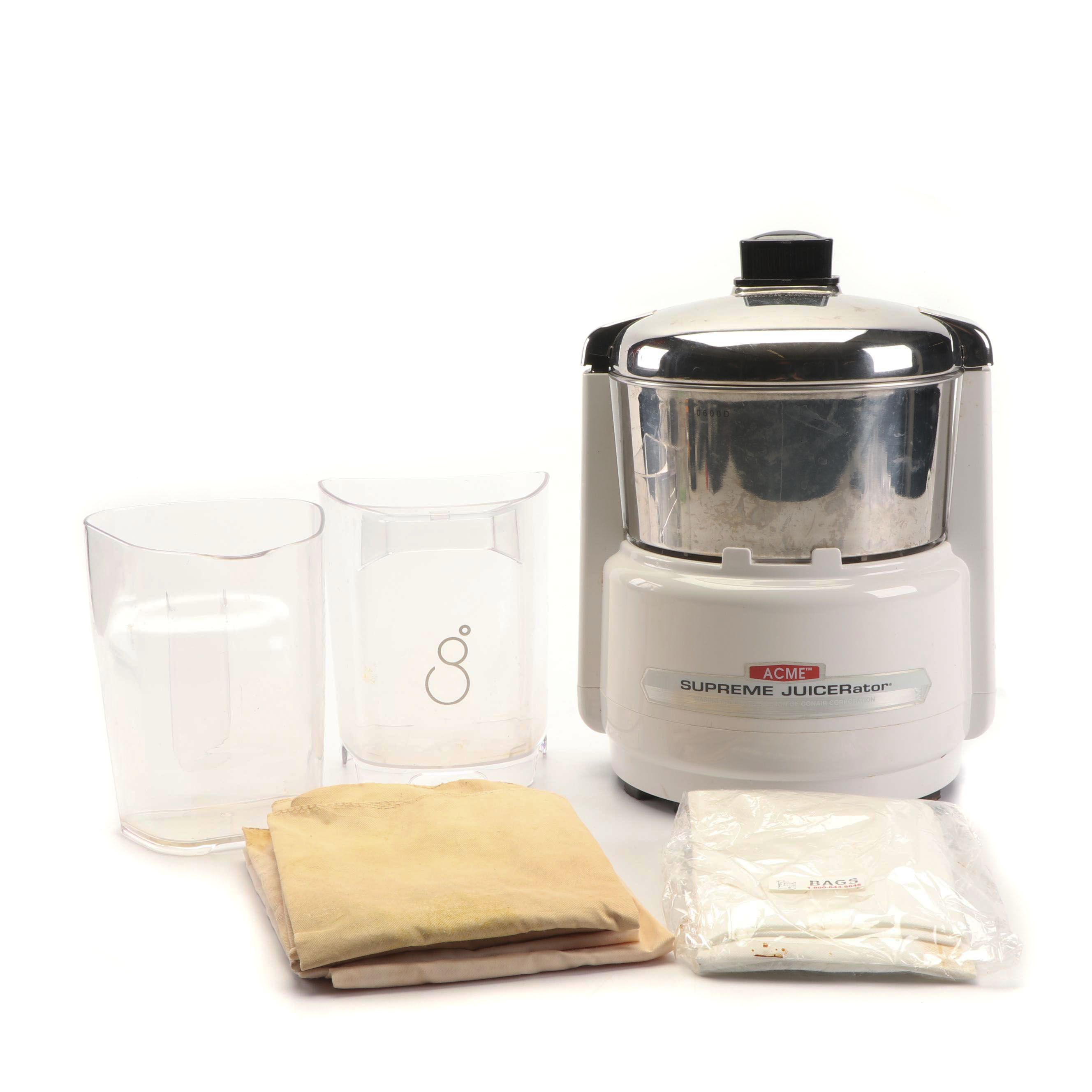 Acme Supreme Juicer and Accessories