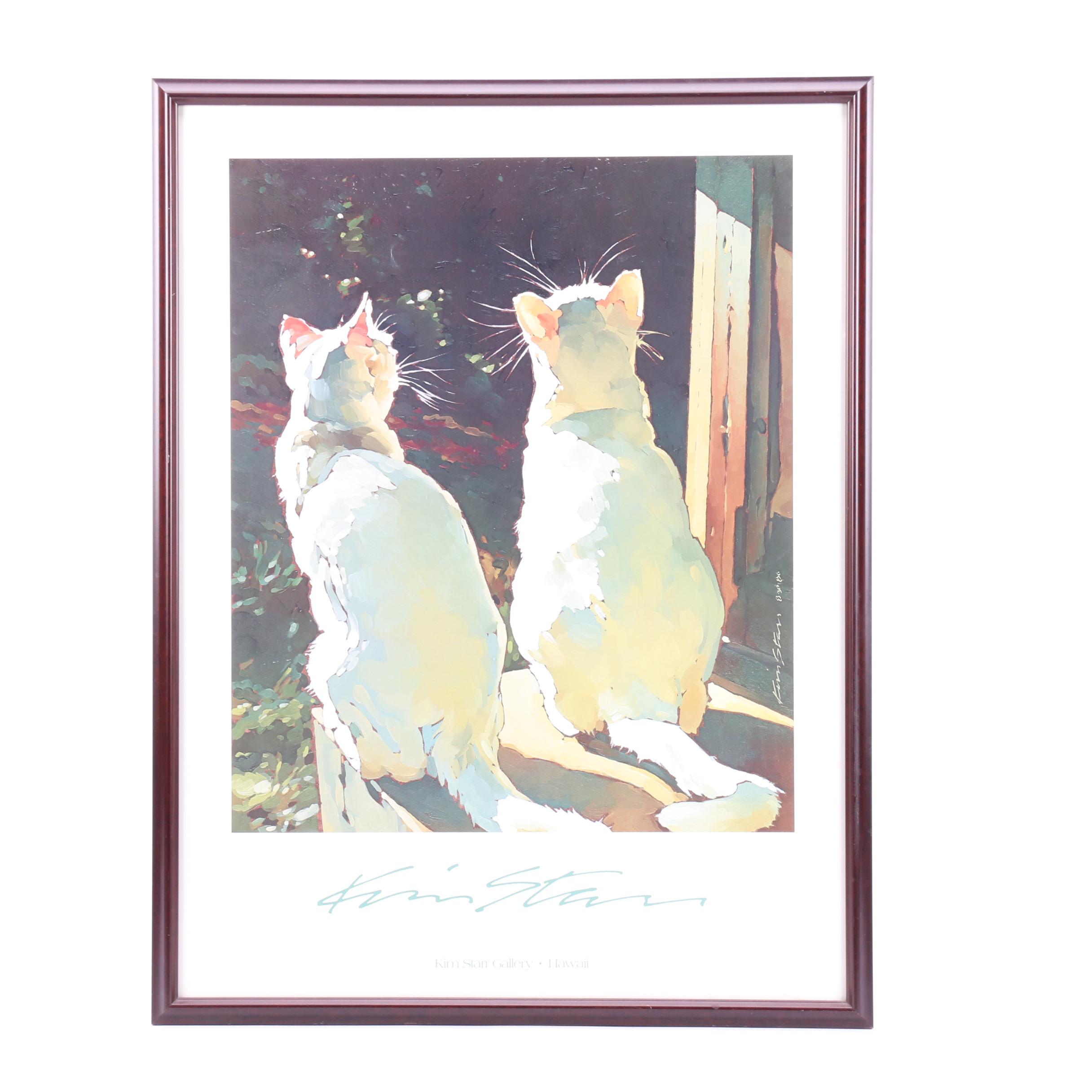 Offset Lithograph Advertising Poster for Kim Starr Gallery, Hawaii