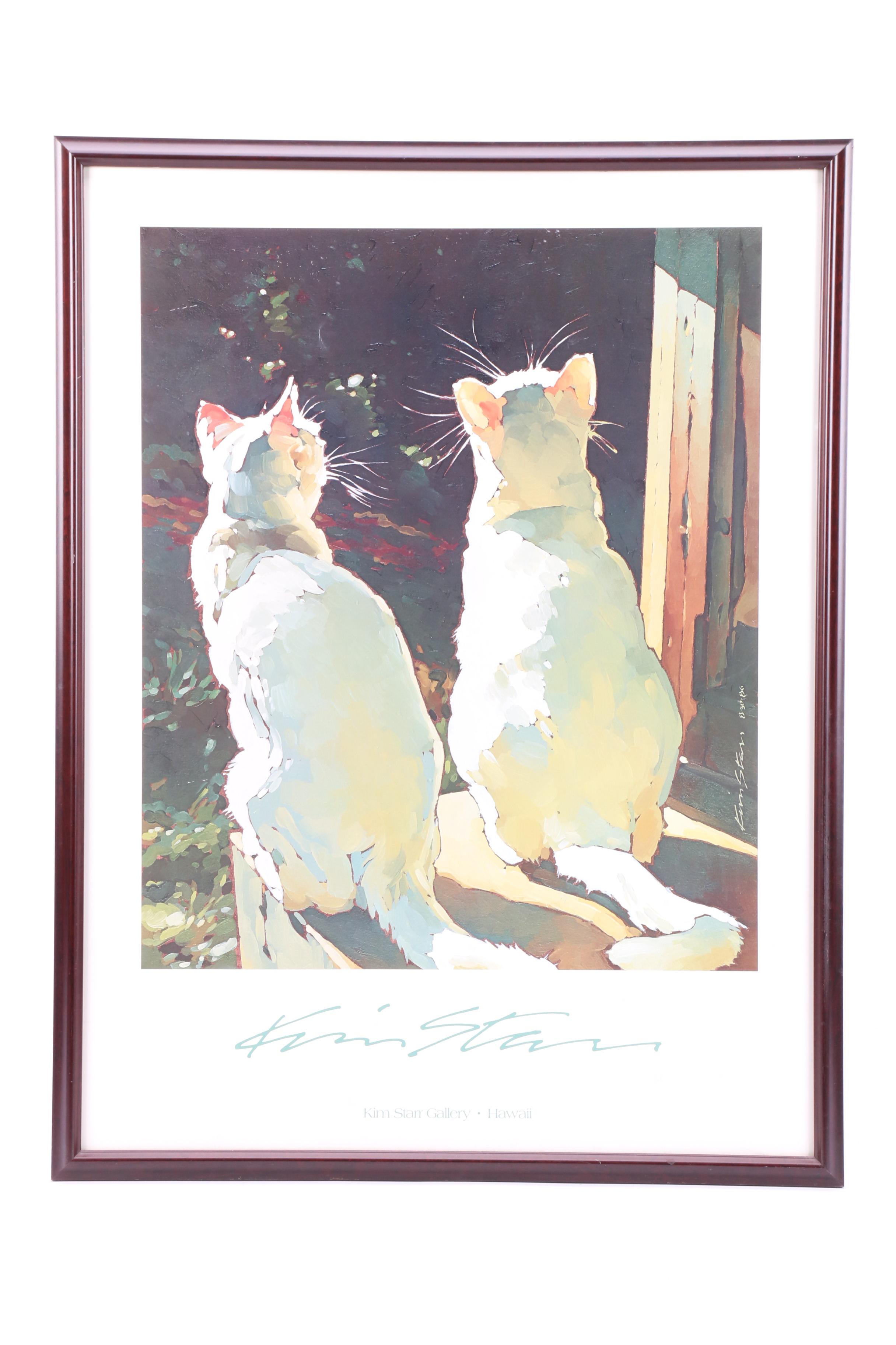 Offset Lithograph Advertising Poster for Kim Starr Gallery, Hawaii