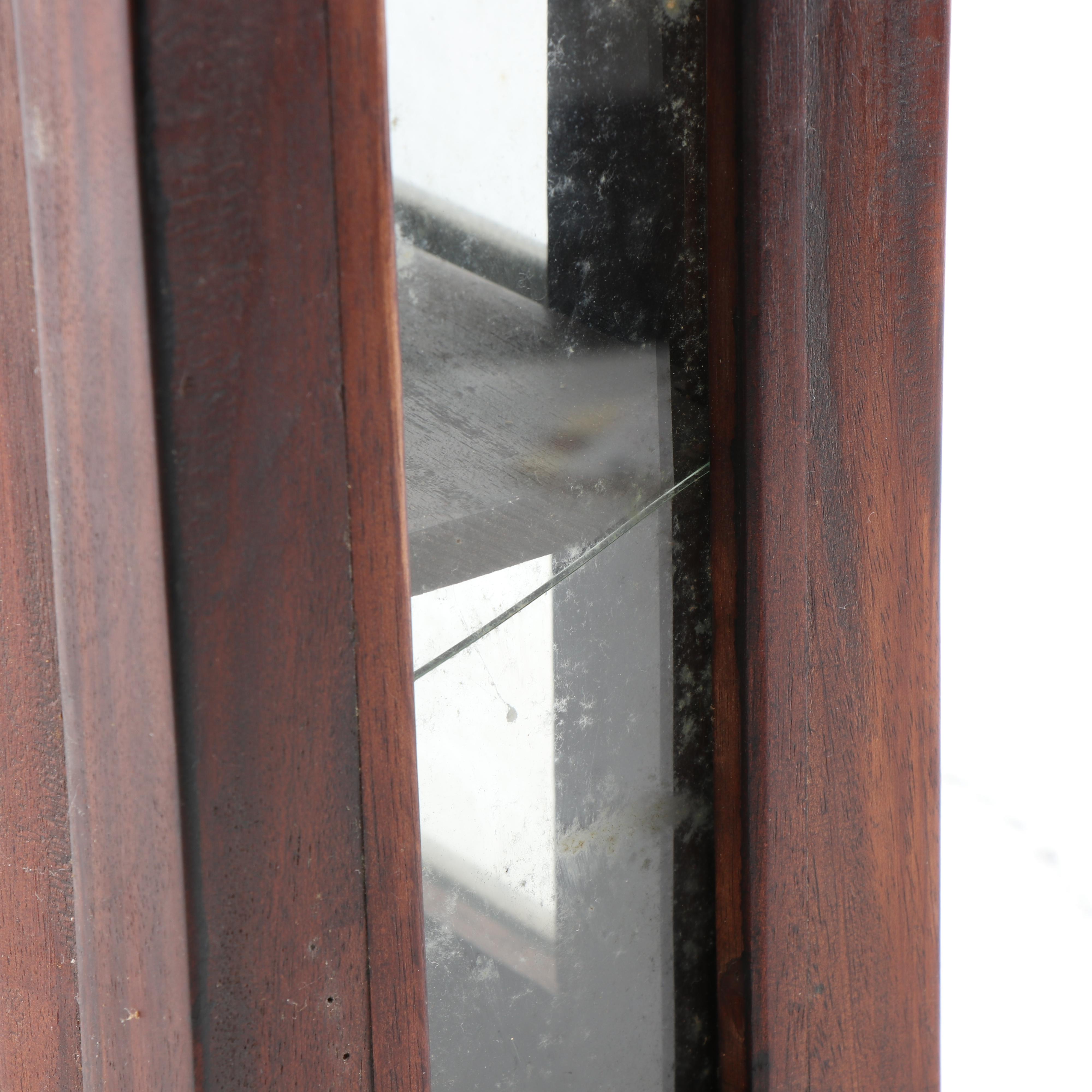 Walnut Wall Mount Trinket Cabinet, Late 20th Century