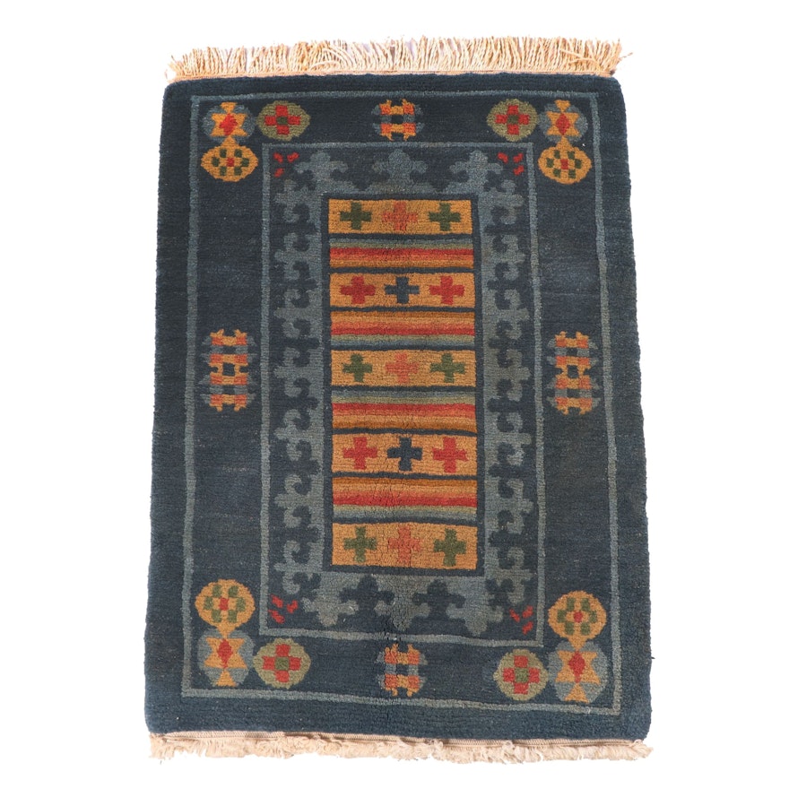 Hand-Knotted Tibetan Gangchen Carpets Wool Rug