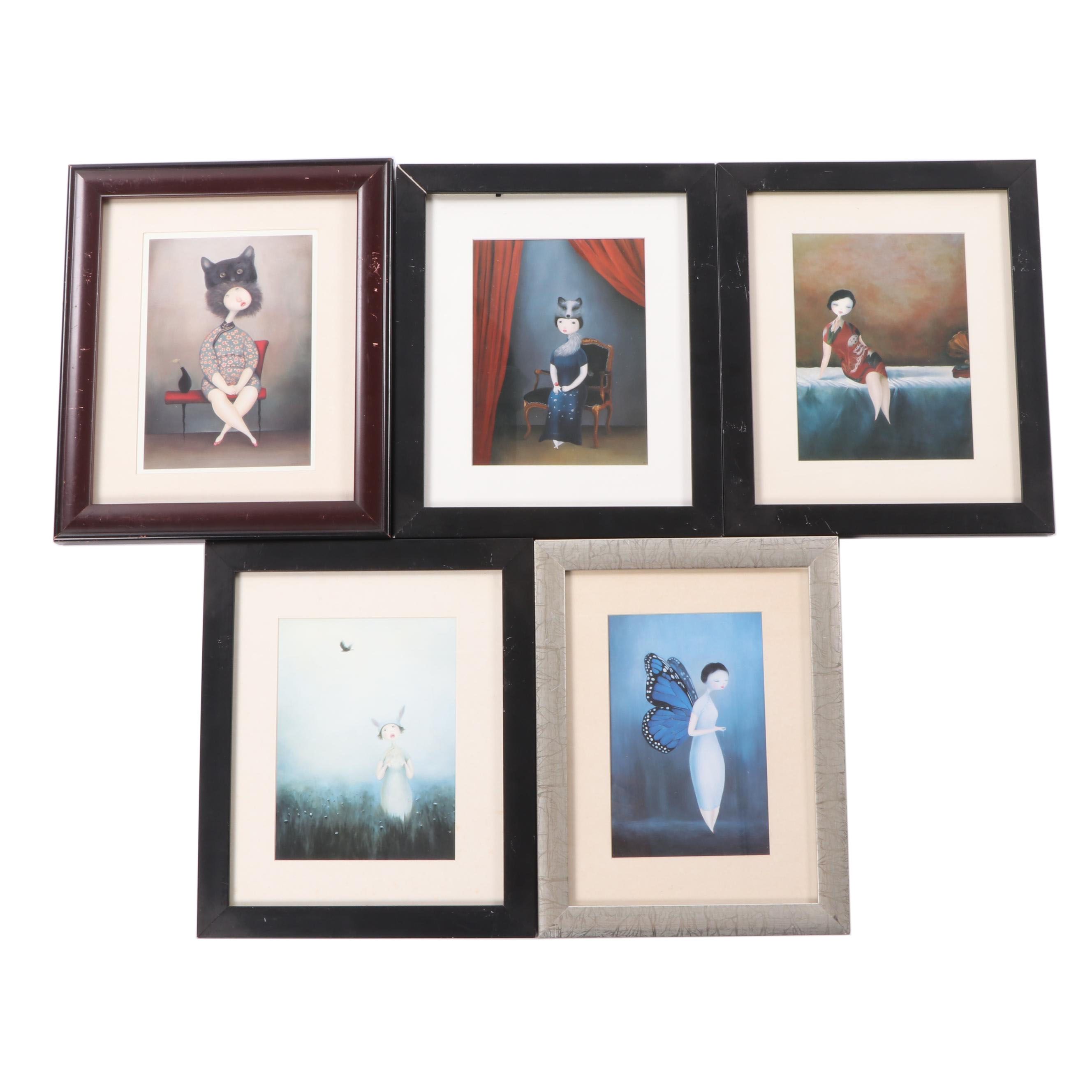 Giclée of Surreal Anthropomorphic Figures