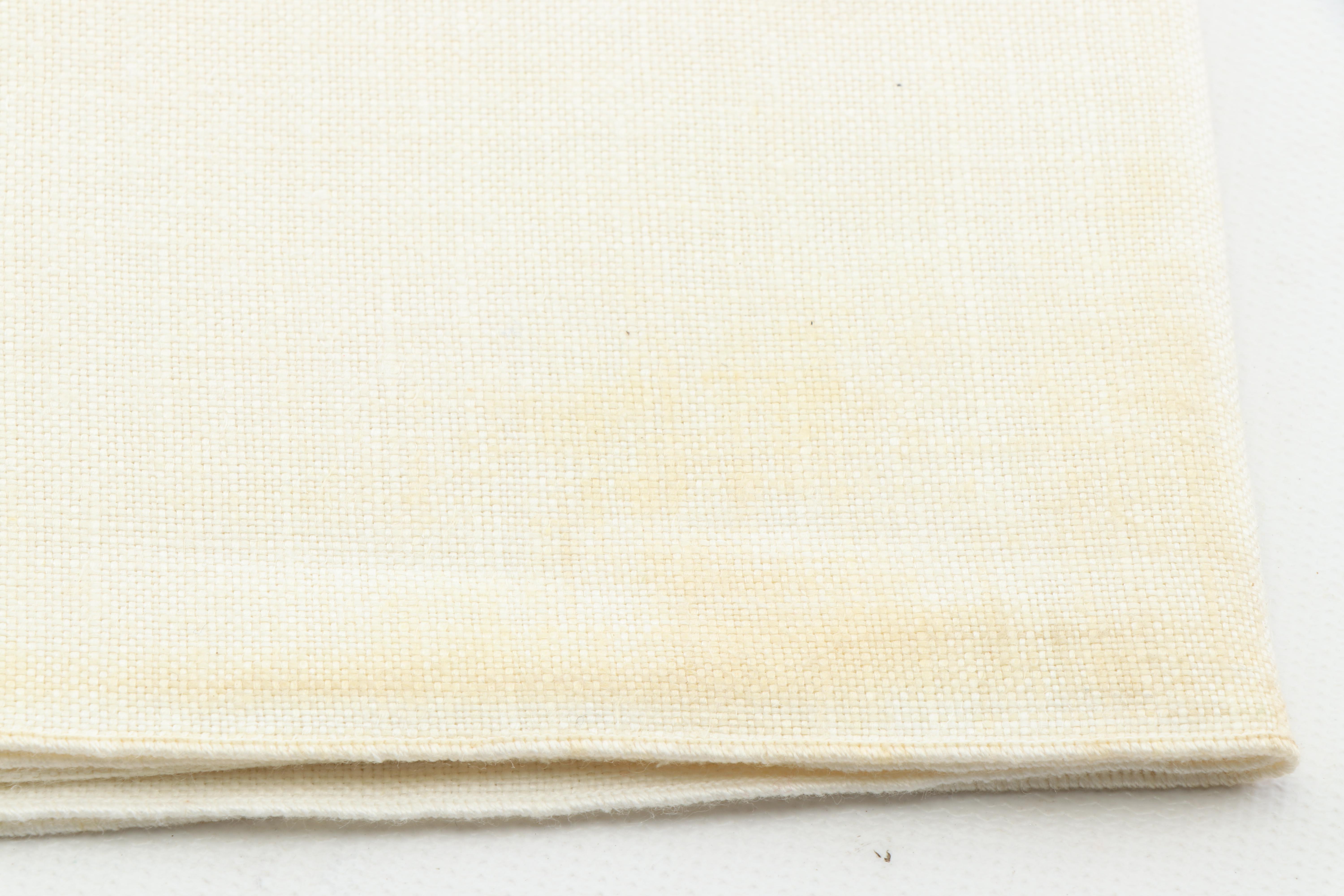 Mid-Century Modern Vera Neumann Fish Motif Linen Placemats and Napkins