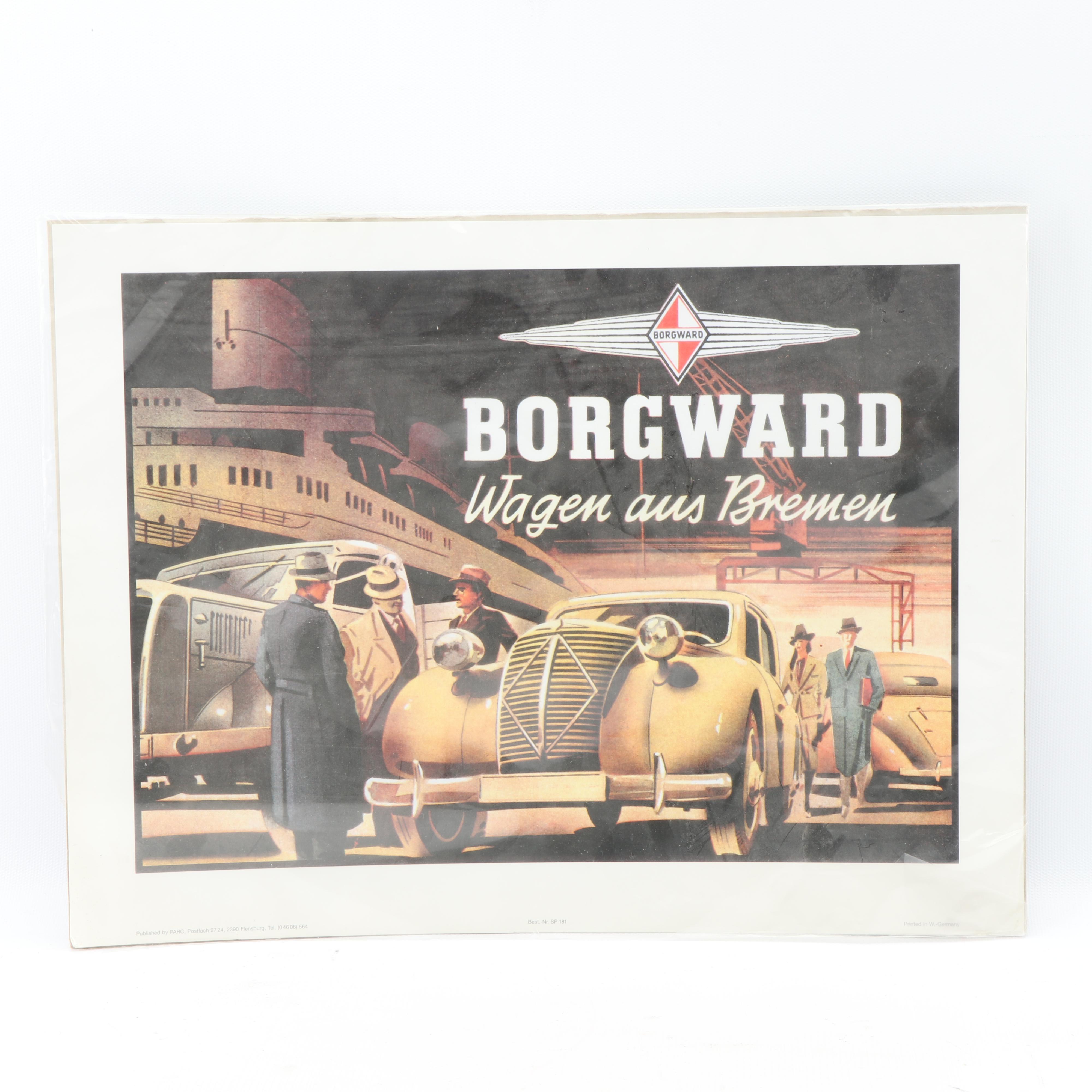 German Lincoln Ford Motor Company and Borgward Advertisements