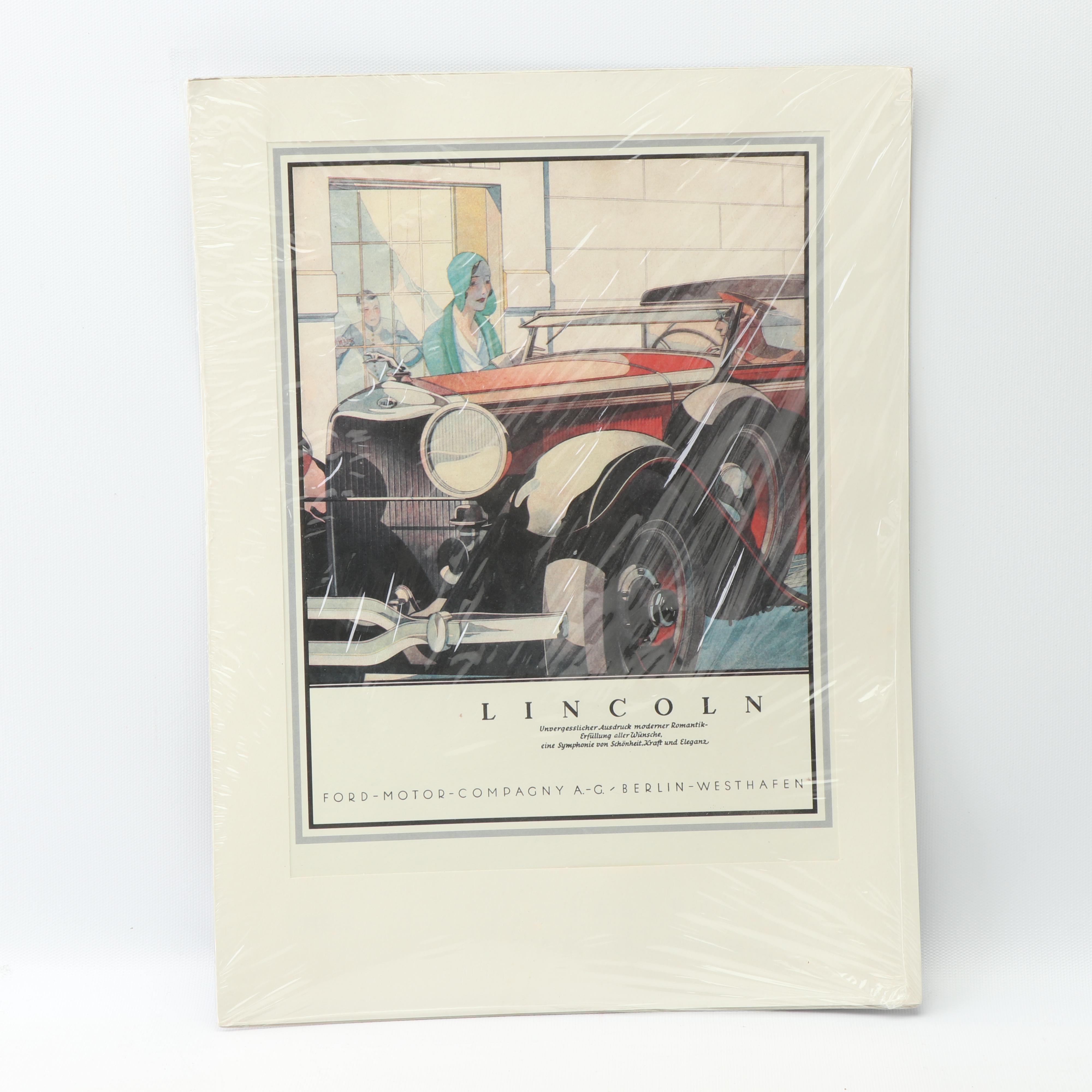 German Lincoln Ford Motor Company and Borgward Advertisements