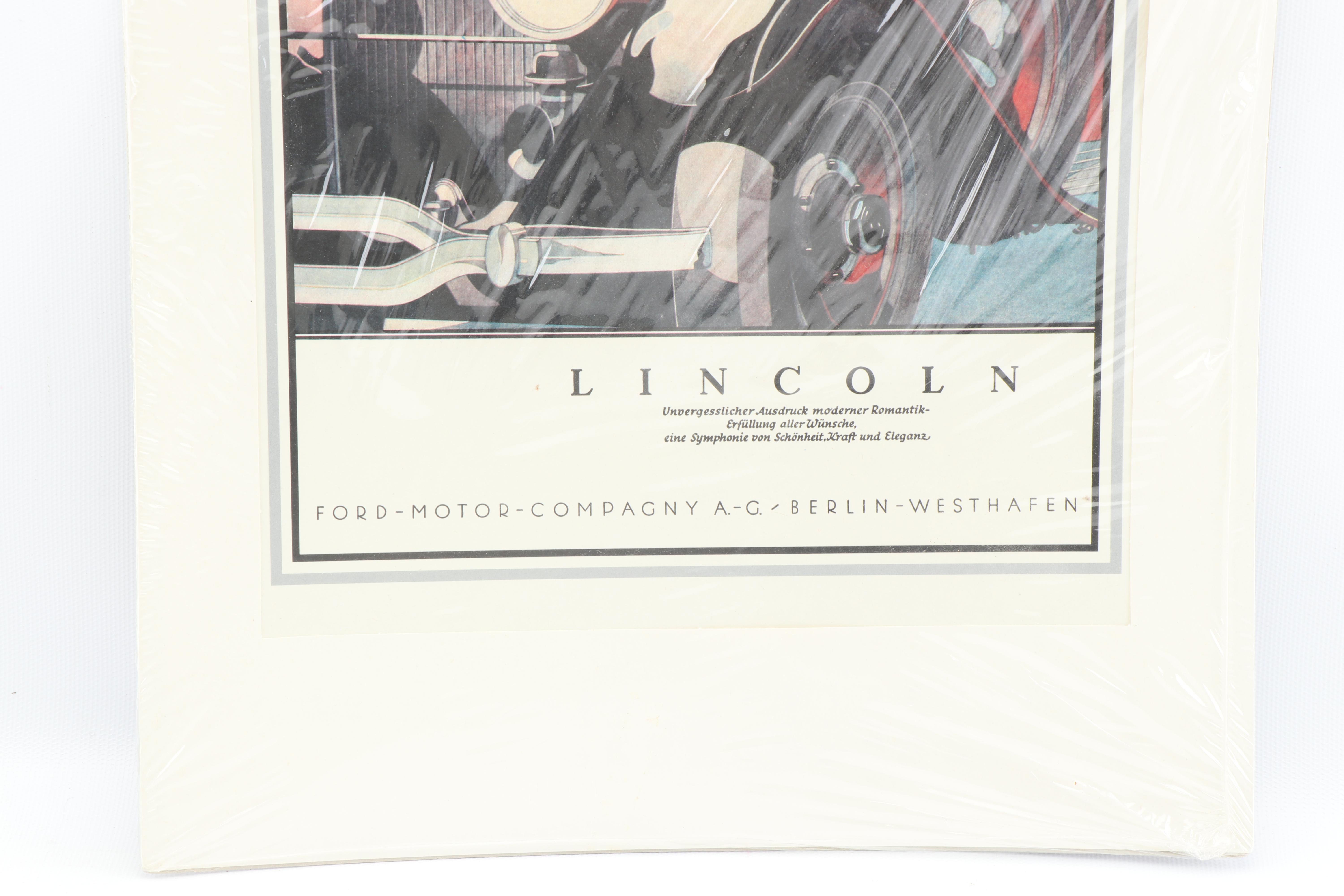 German Lincoln Ford Motor Company and Borgward Advertisements