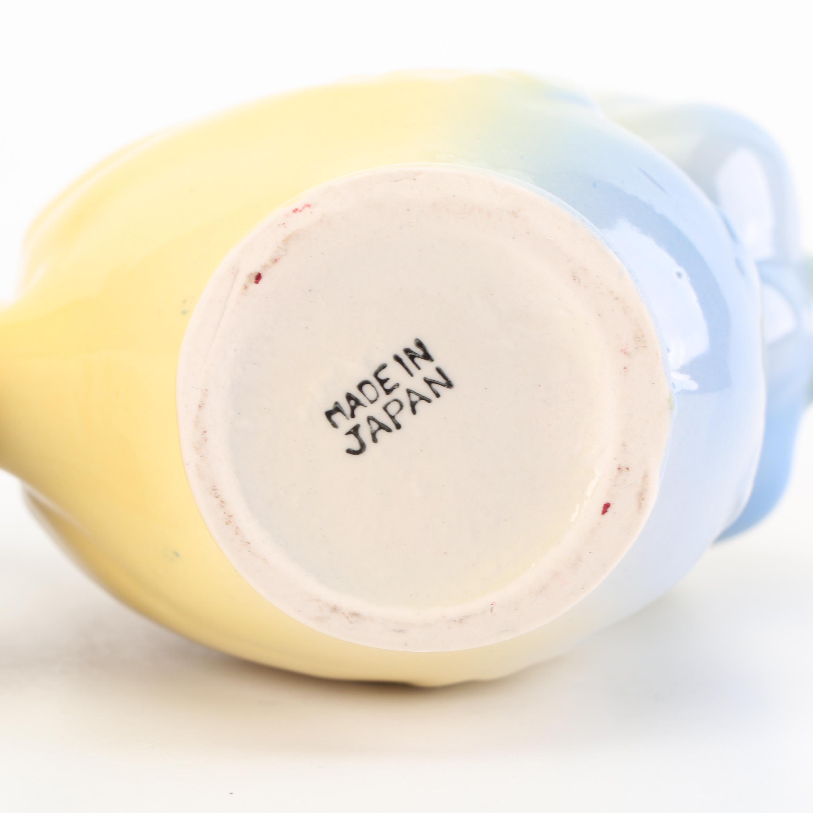 Ceramic Figural Planters and Creamer, Mid-Century