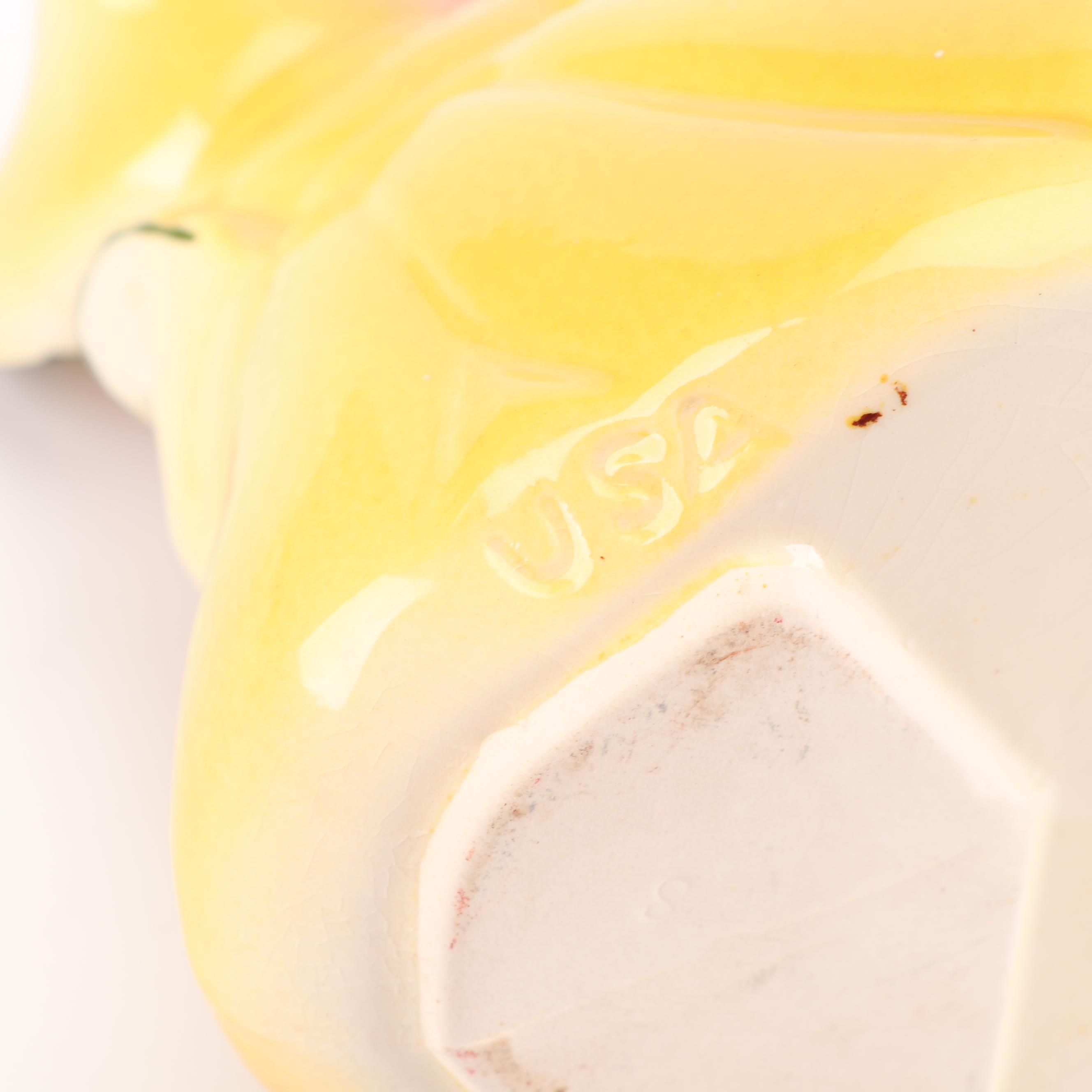 Ceramic Figural Planters and Creamer, Mid-Century