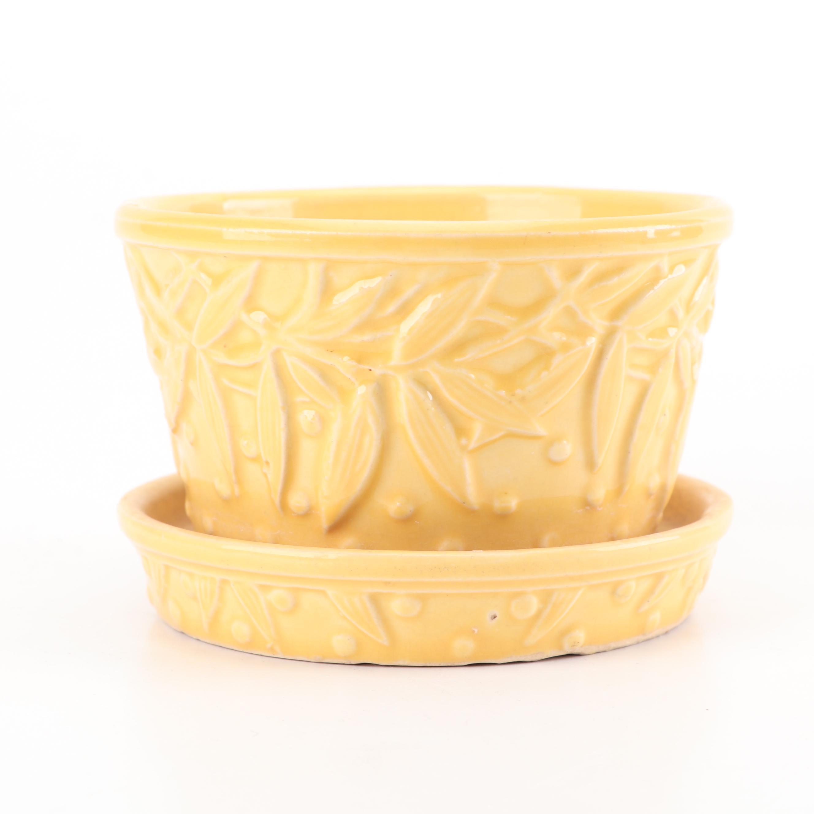 McCoy and Morton Pastel Ceramic Planters, Mid-20th Century