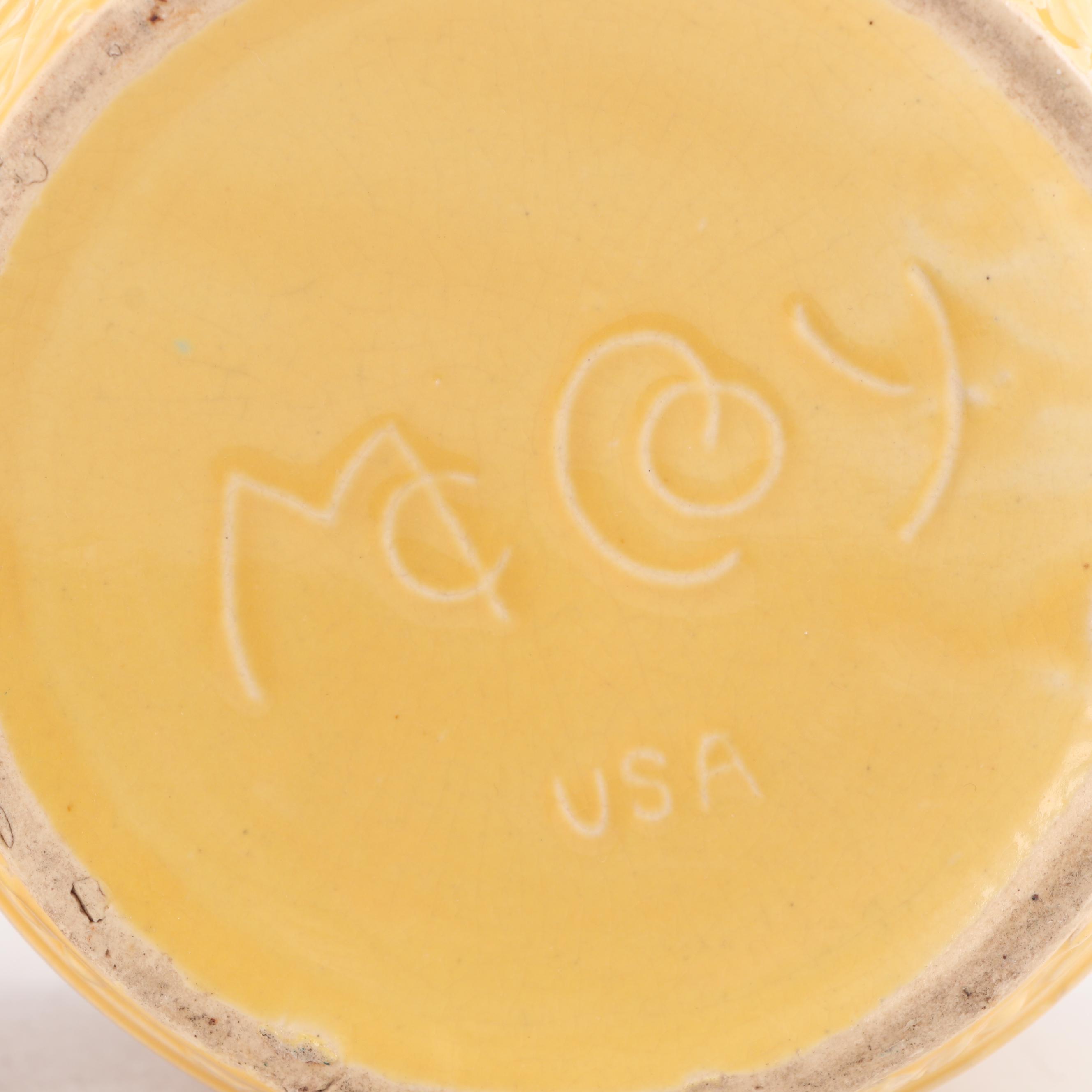 McCoy and Morton Pastel Ceramic Planters, Mid-20th Century