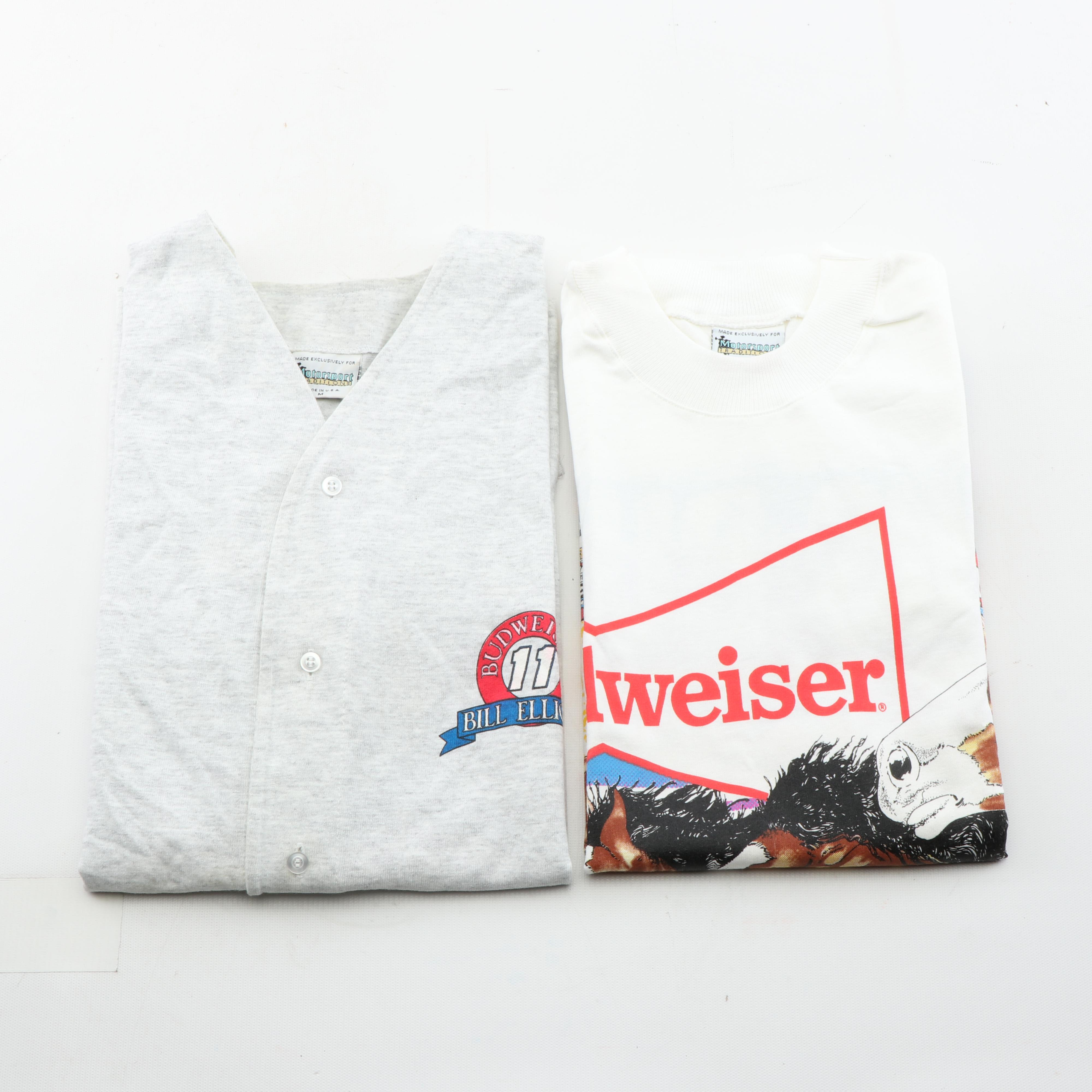 Bill Elliott Budweiser Auto Racing Sports Apparel