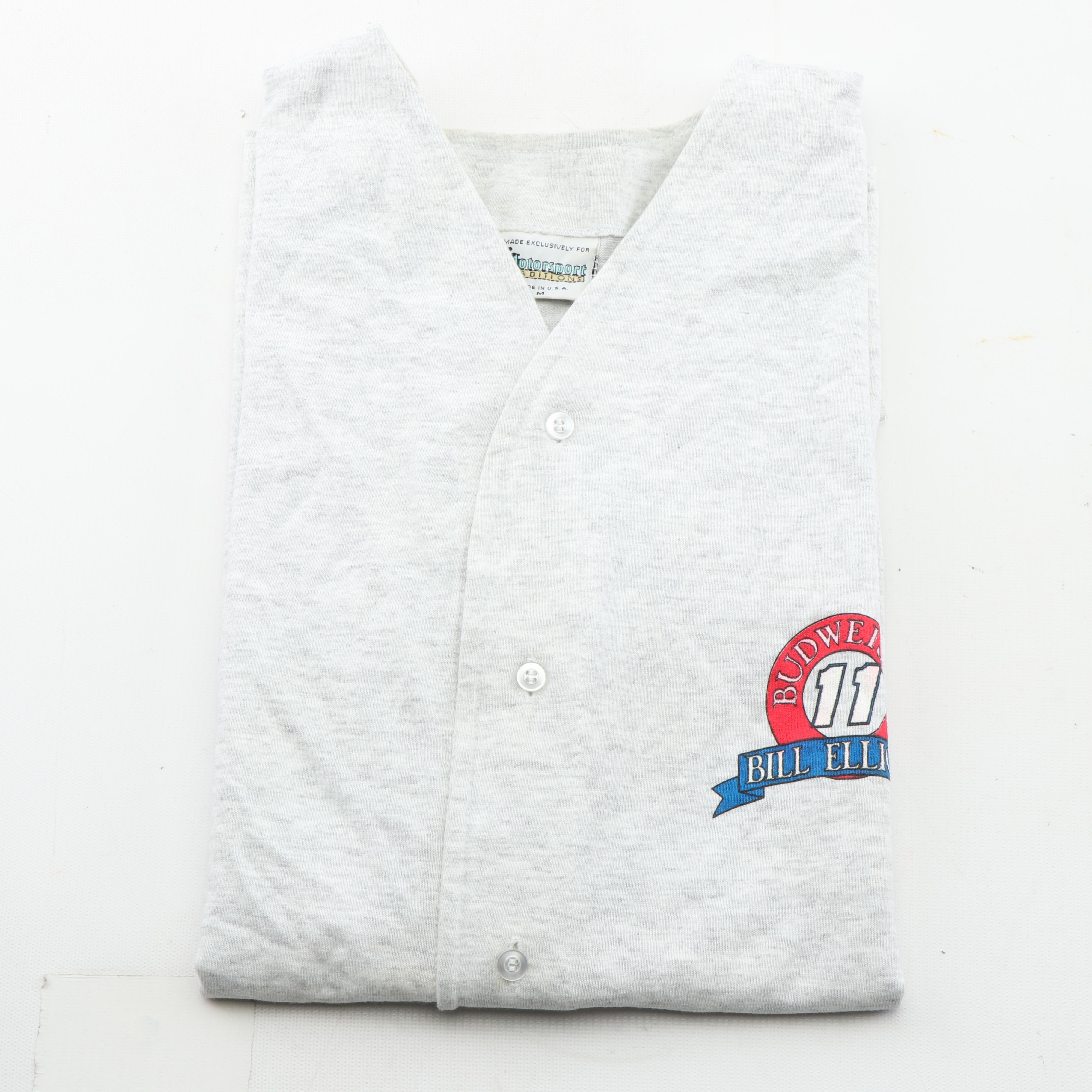 Bill Elliott Budweiser Auto Racing Sports Apparel