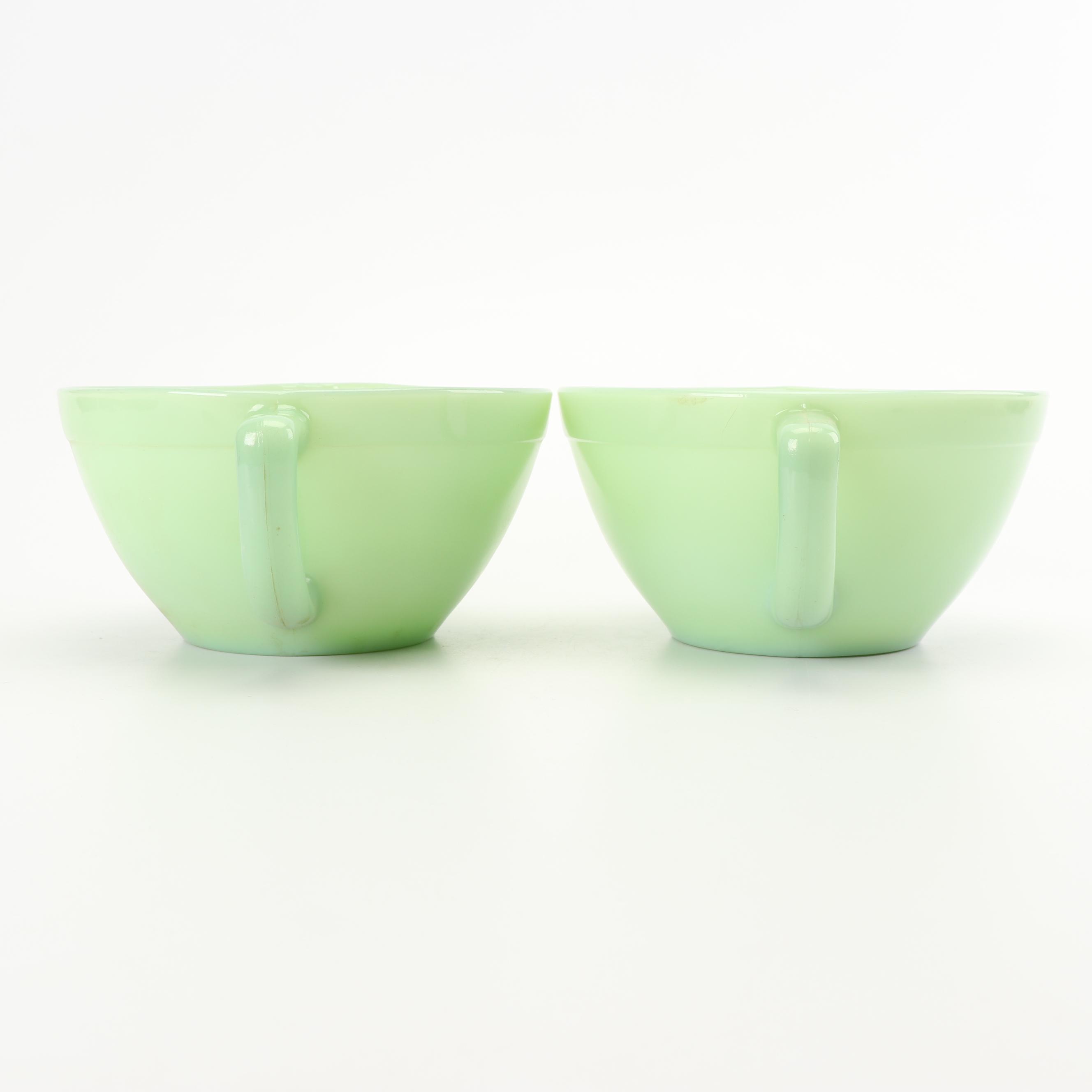 Vintage Anchor Hocking Fire-King "Jade Ite" Batter Bowls