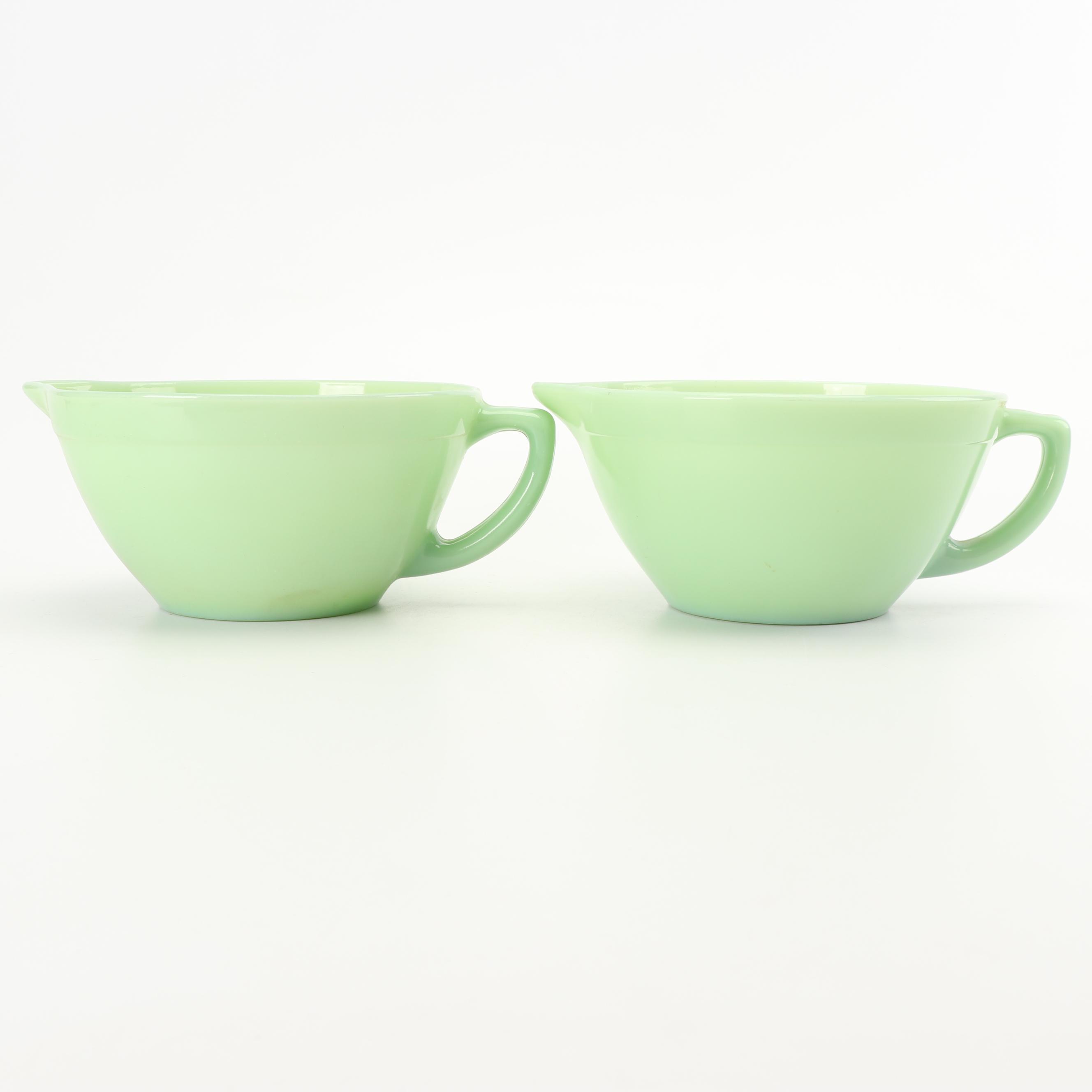 Vintage Anchor Hocking Fire-King "Jade Ite" Batter Bowls