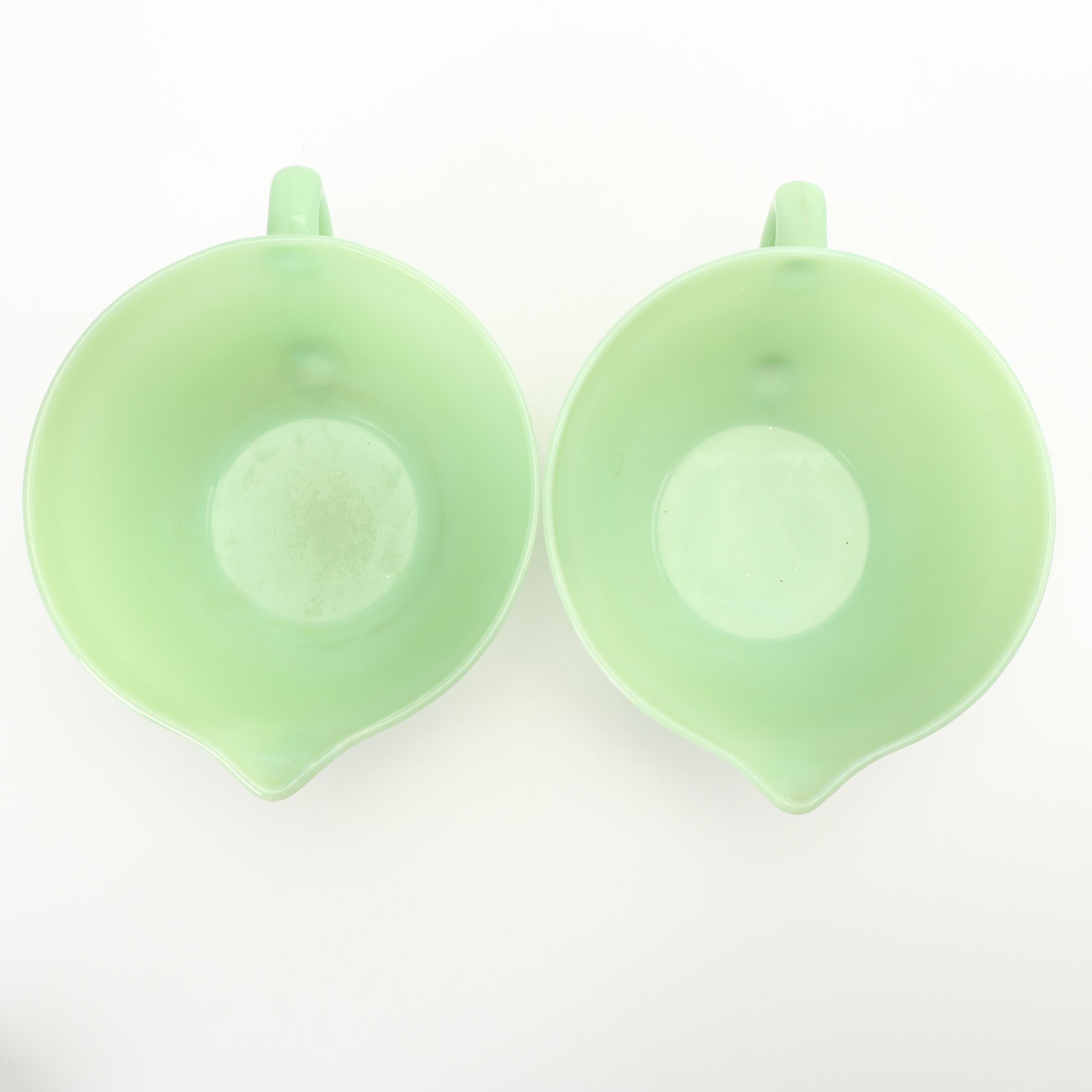 Vintage Anchor Hocking Fire-King "Jade Ite" Batter Bowls