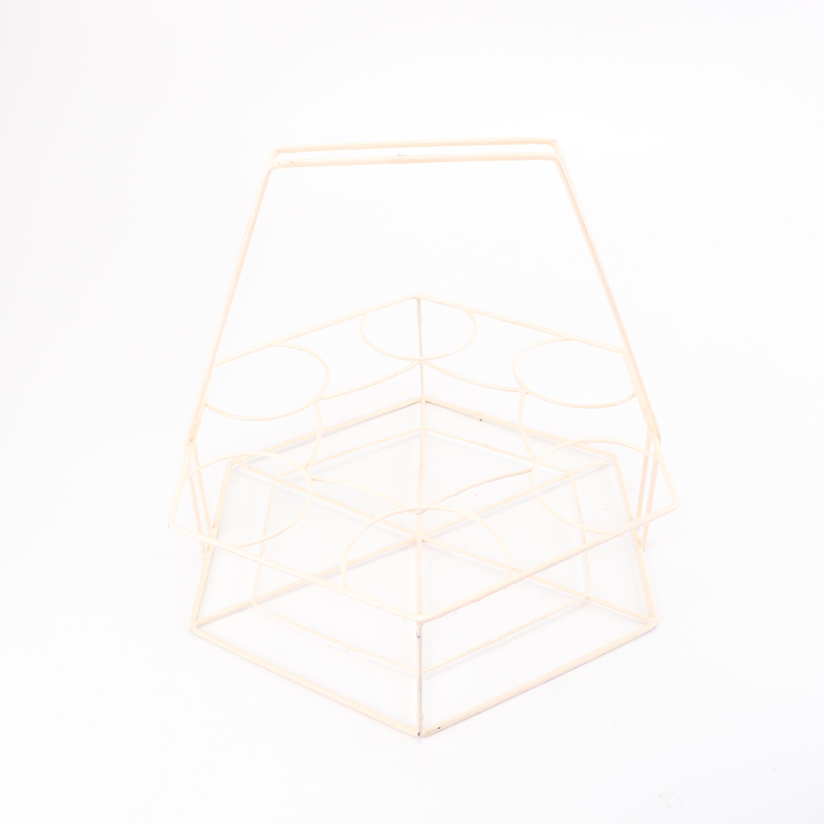 Hazel Atlas "Ships" Tumblers and Ice Bucket in Caddy