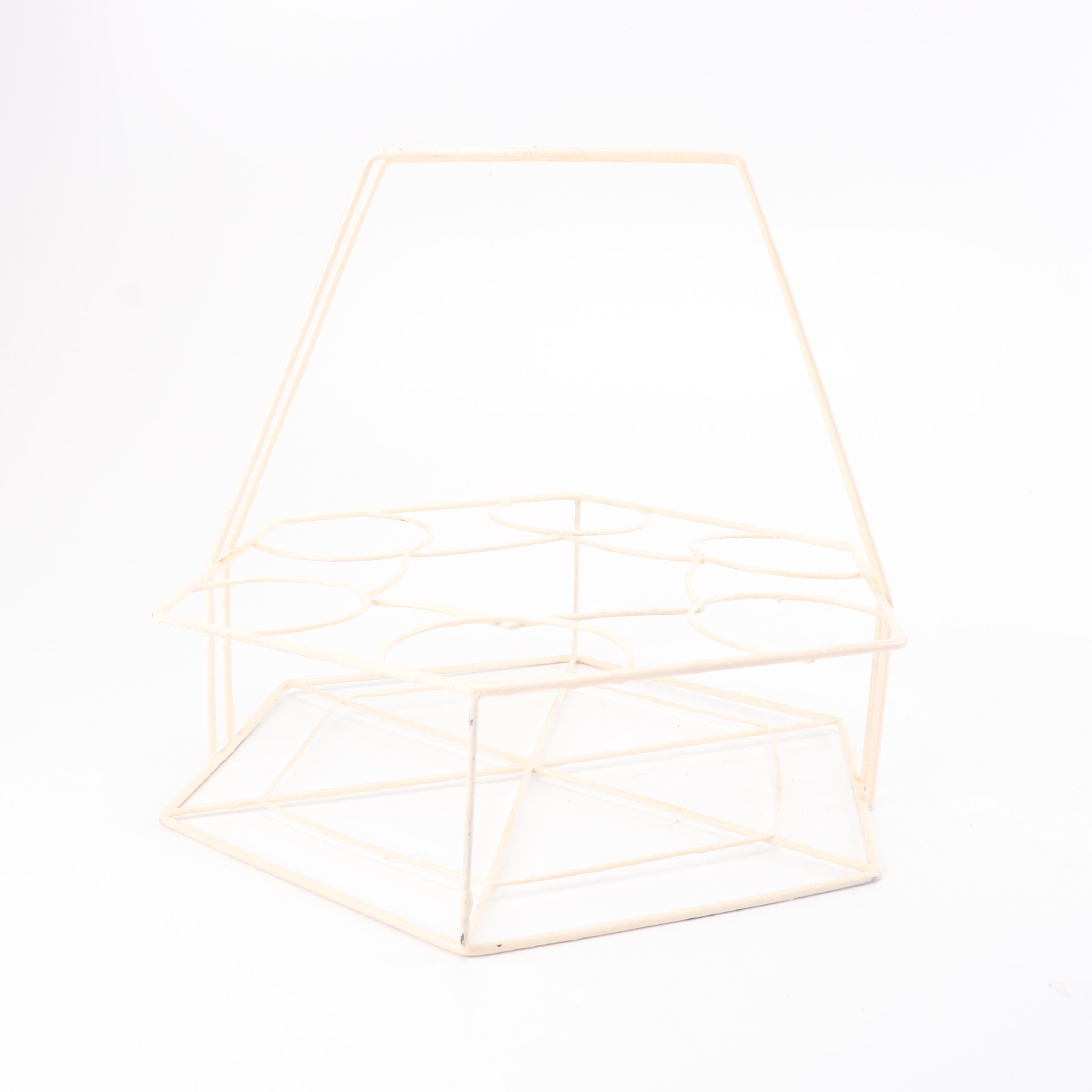 Hazel Atlas "Ships" Tumblers and Ice Bucket in Caddy