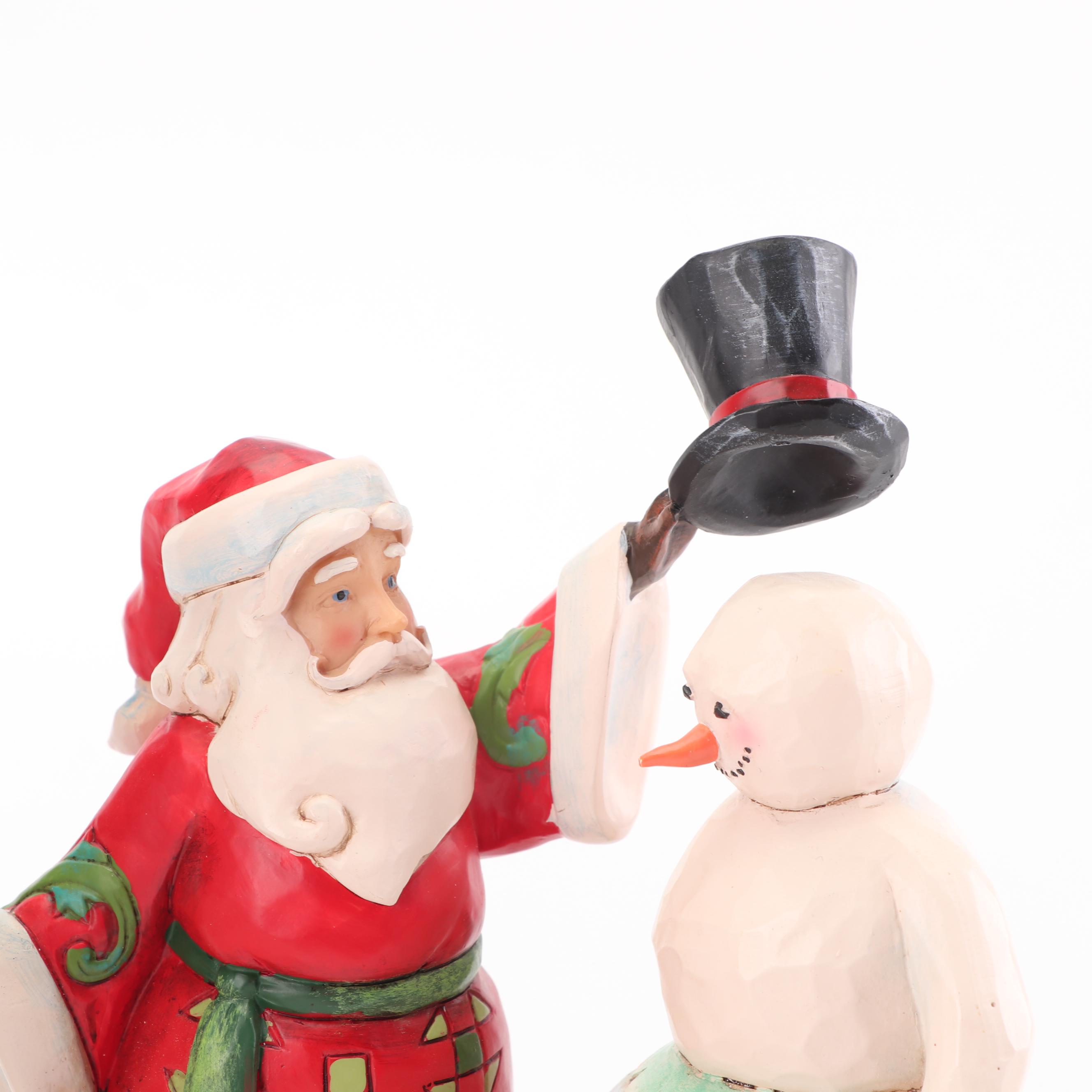 Jim Shore "Share the Spirit" and "Light Up the Holidays" Figurines, 21st Century
