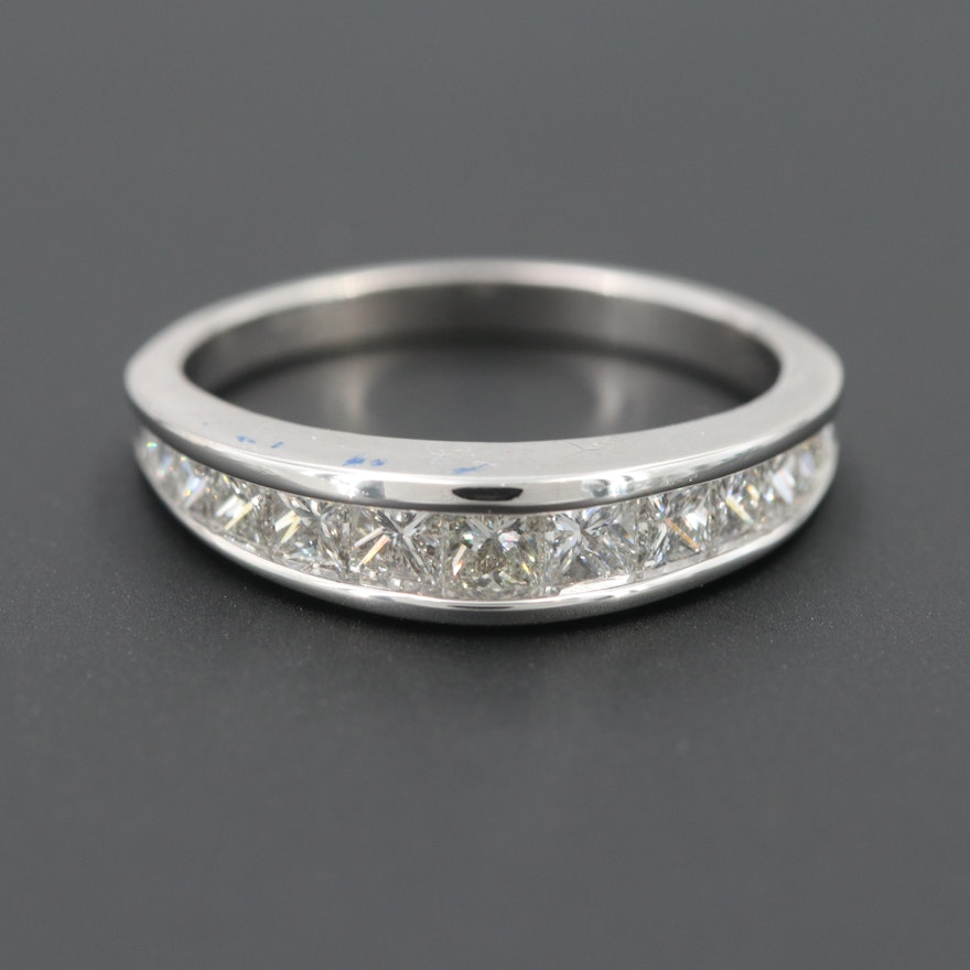14K White Gold 0.97 CTW Diamond Ring
