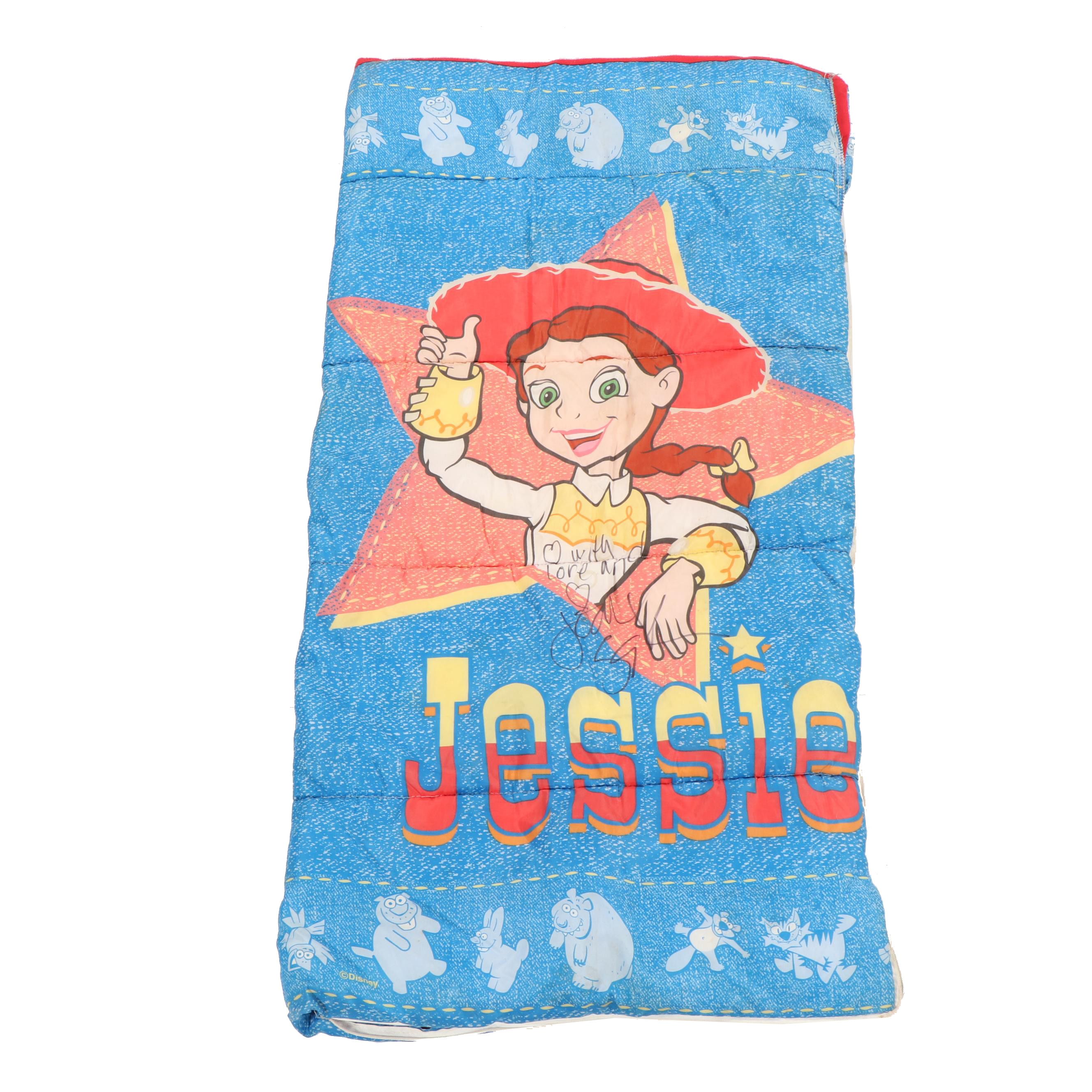 Disney Pixar Toy Story Sleeping Bag signed by Joan Cusack