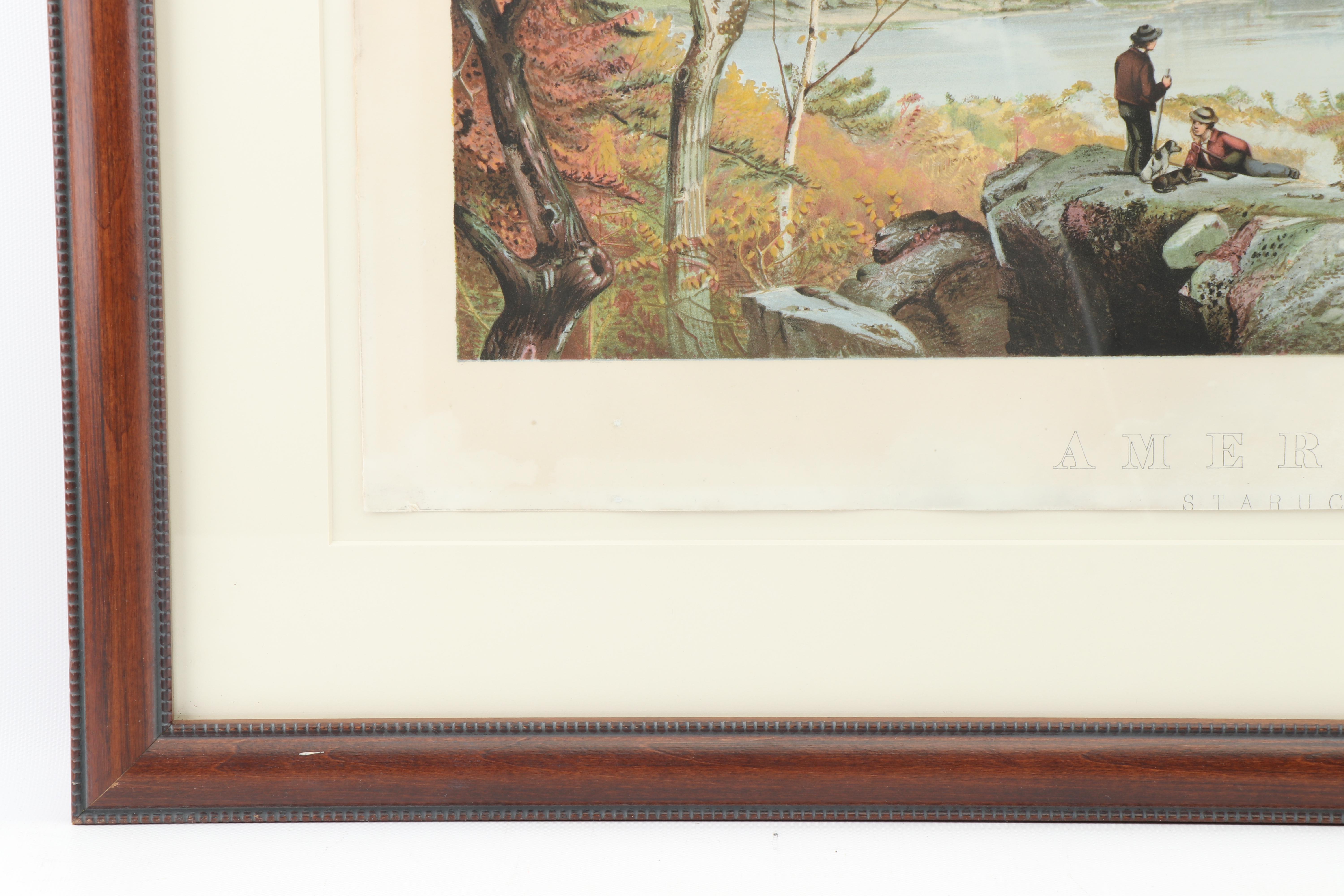 William Dresser Chromolithograph after Jasper Francis Cropsey  "American Autumn"