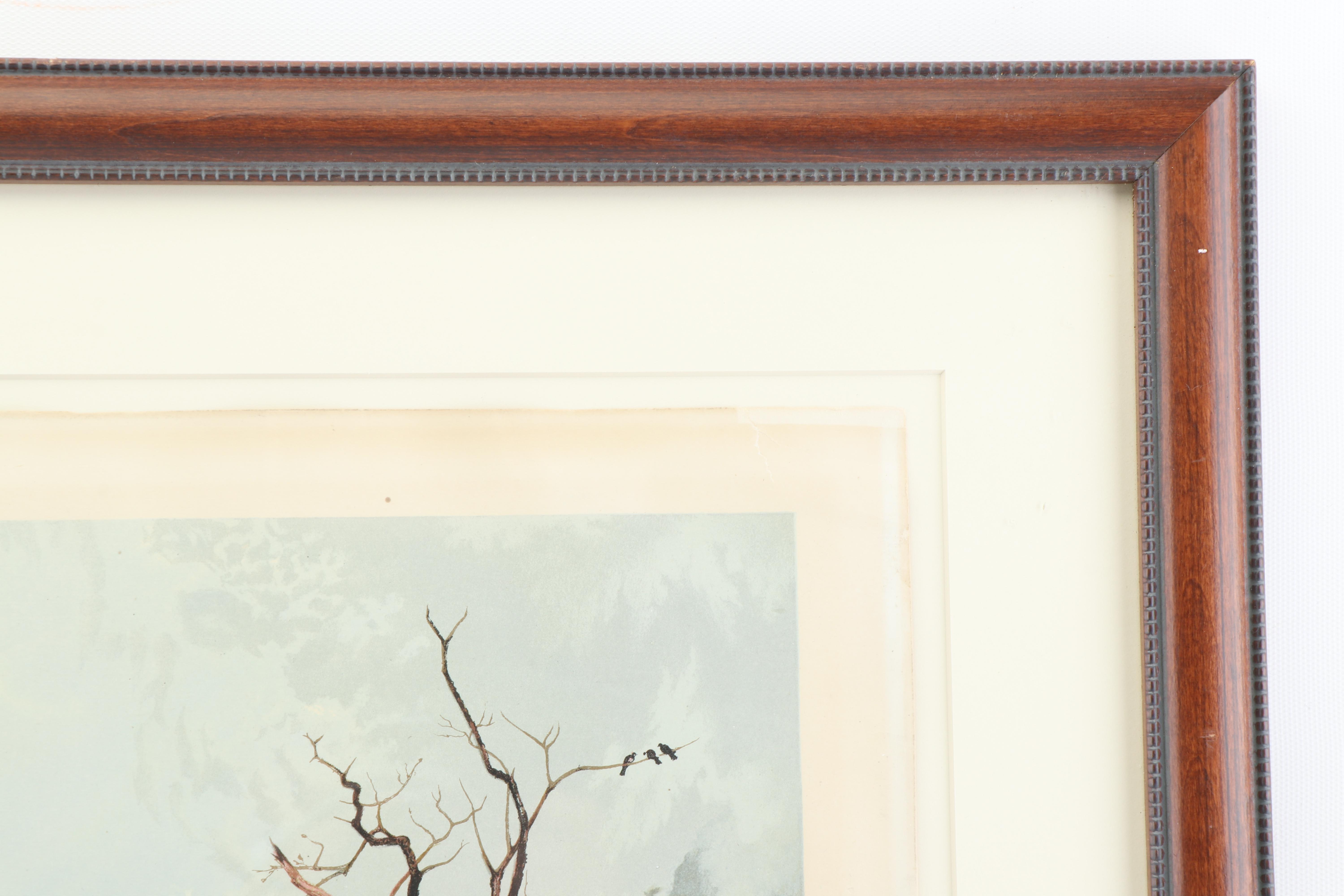 William Dresser Chromolithograph after Jasper Francis Cropsey  "American Autumn"