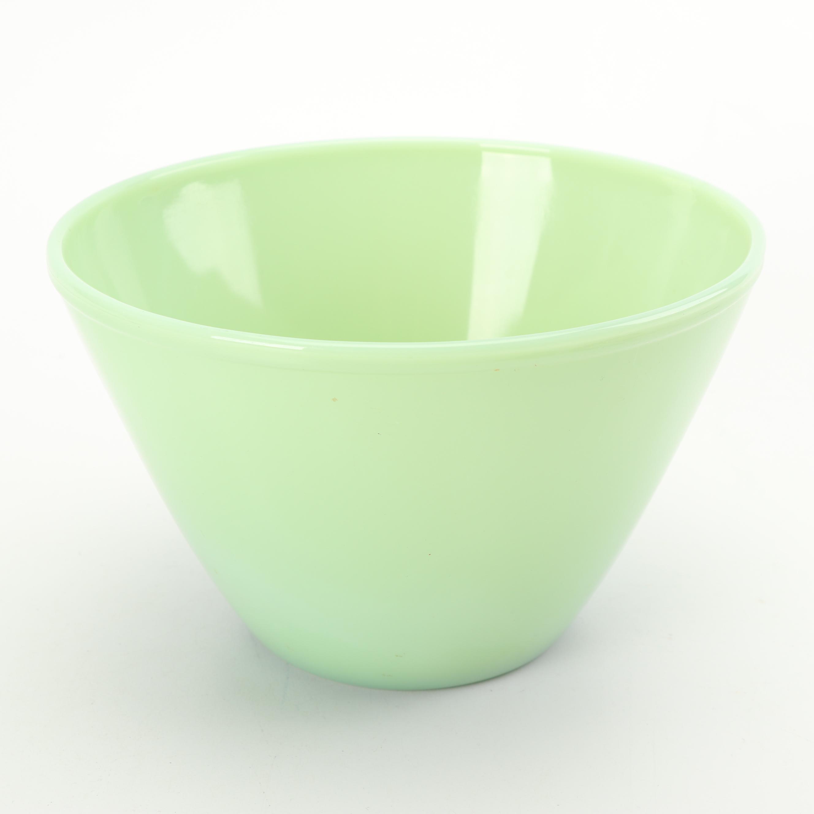 Vintage Anchor Hocking Fire-King "Jade Ite" Glass Mixing Bowl