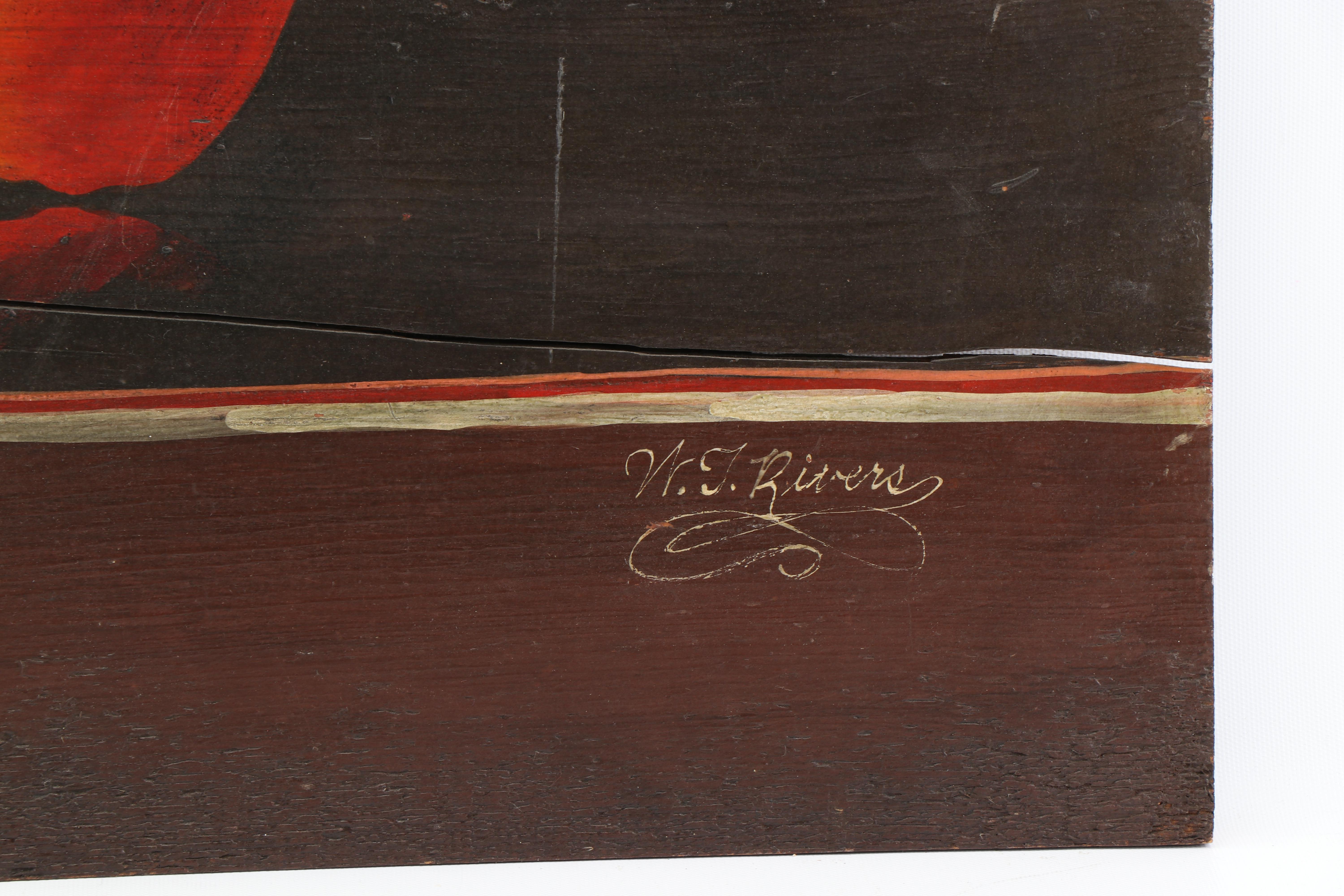 W.T. Rivers Still Life Oil Painting on Boards