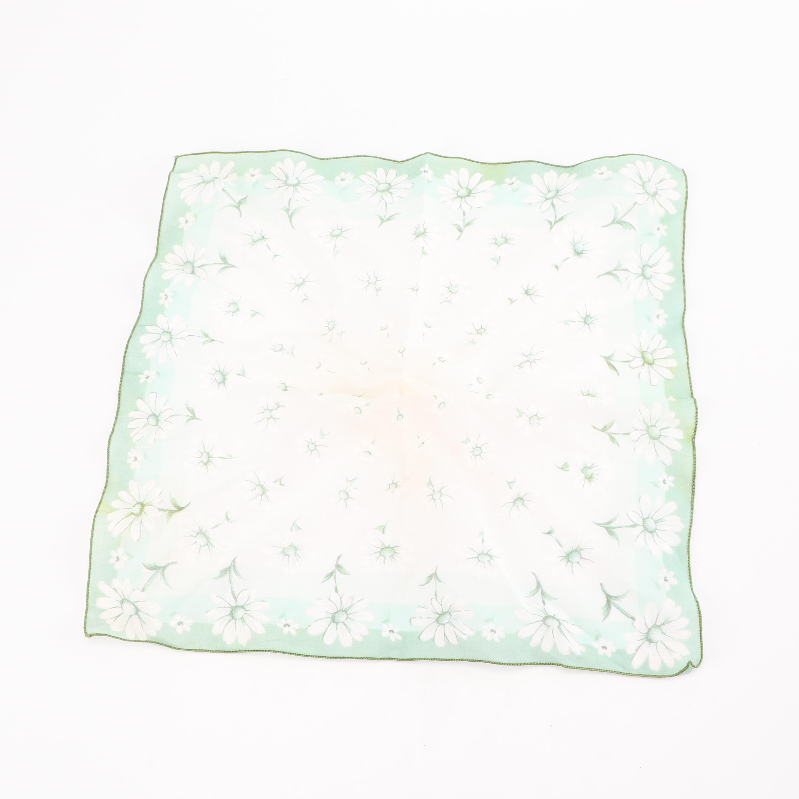 Art Deco Style Tumbler Glasses with Wire Caddy and Handkerchief