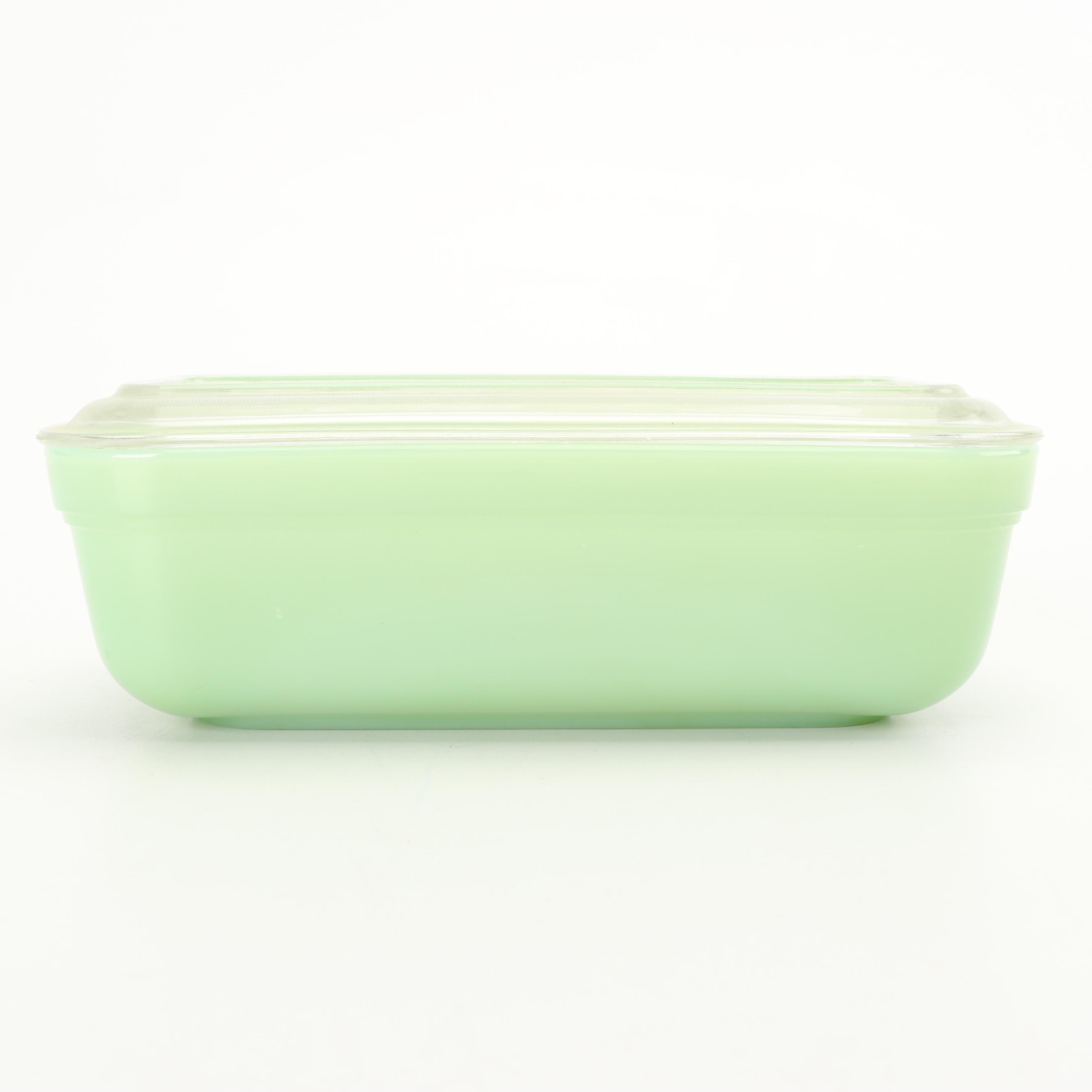 Vintage Anchor Hocking Fire-King "Jade Ite" Refrigerator Dishes