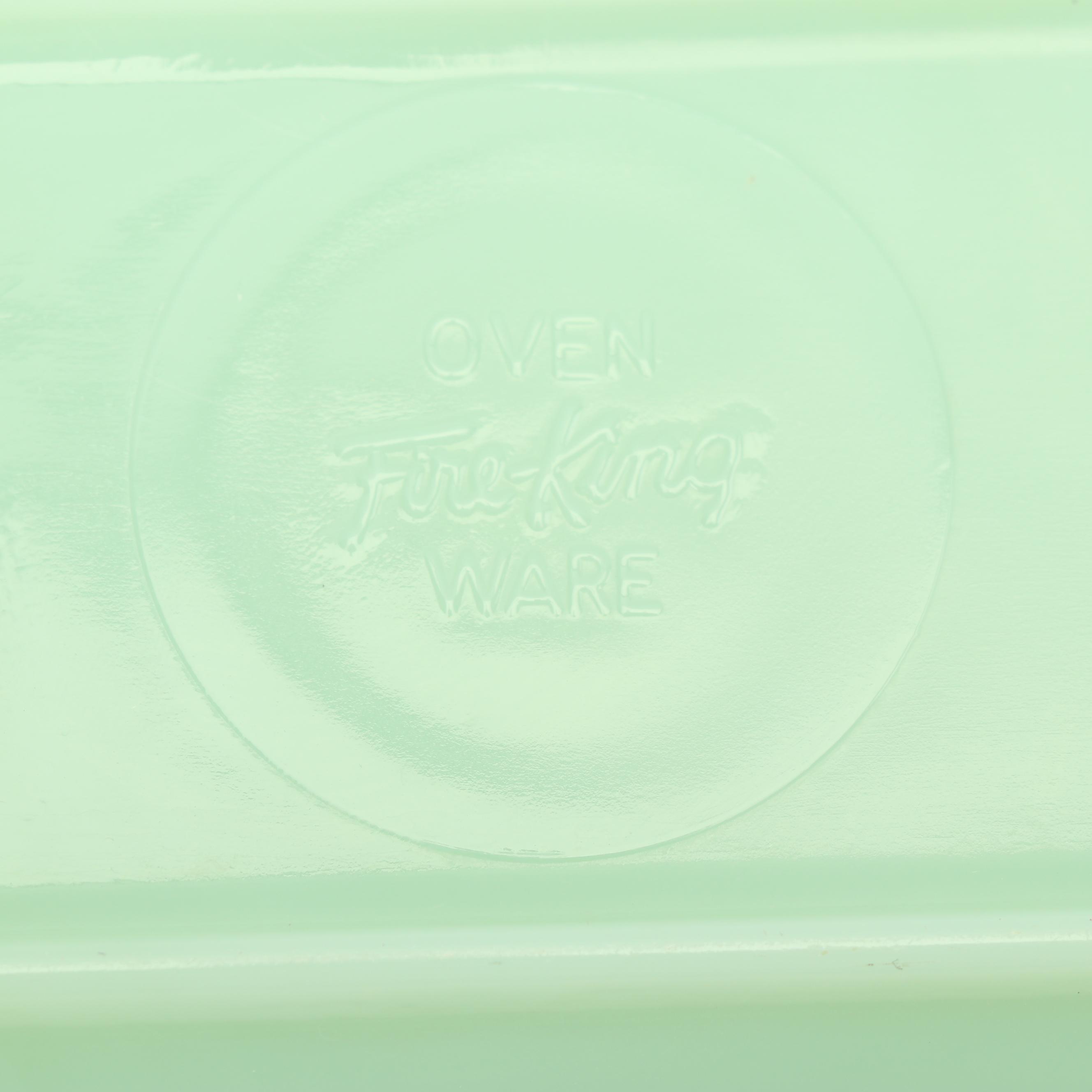 Vintage Anchor Hocking Fire-King "Jade Ite" Refrigerator Dishes