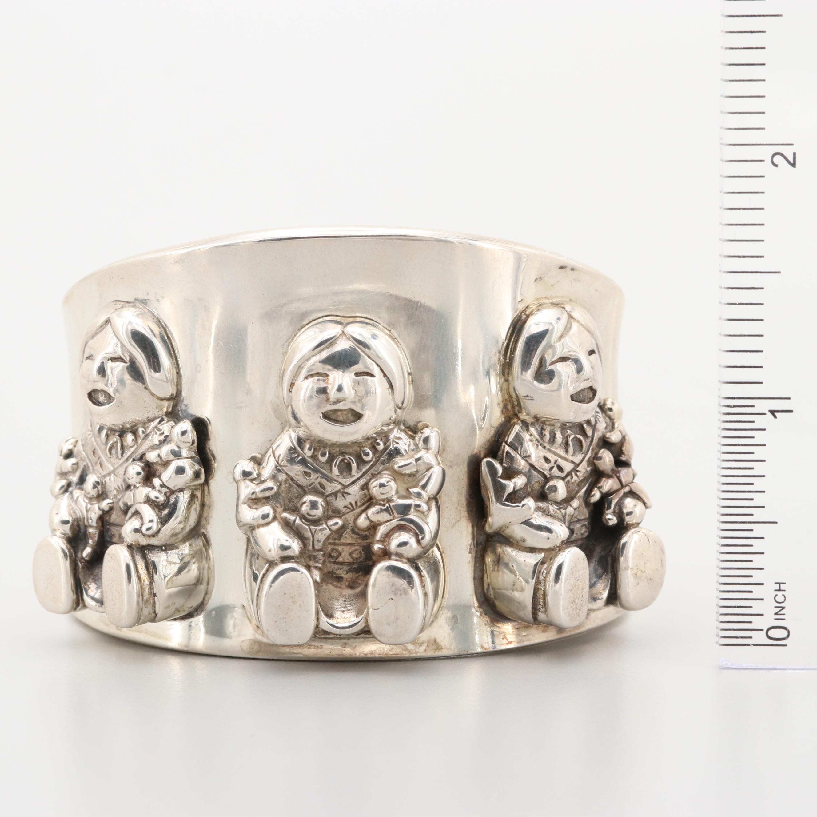 Sunrise Sterling Silver Cuff Bracelet