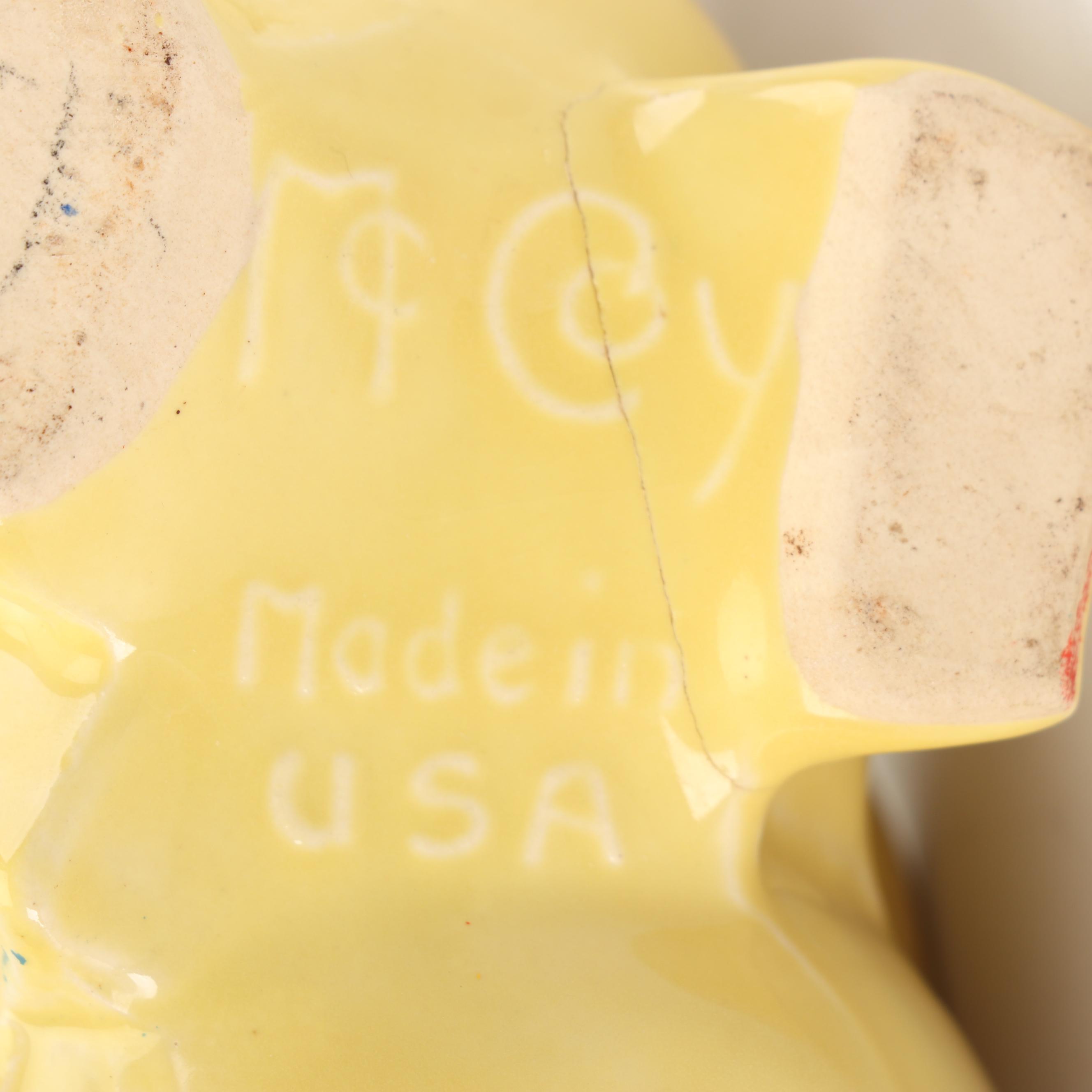 McCoy Duck Planter and Van Tellingen Hugging Duck Salt and Pepper Shakers