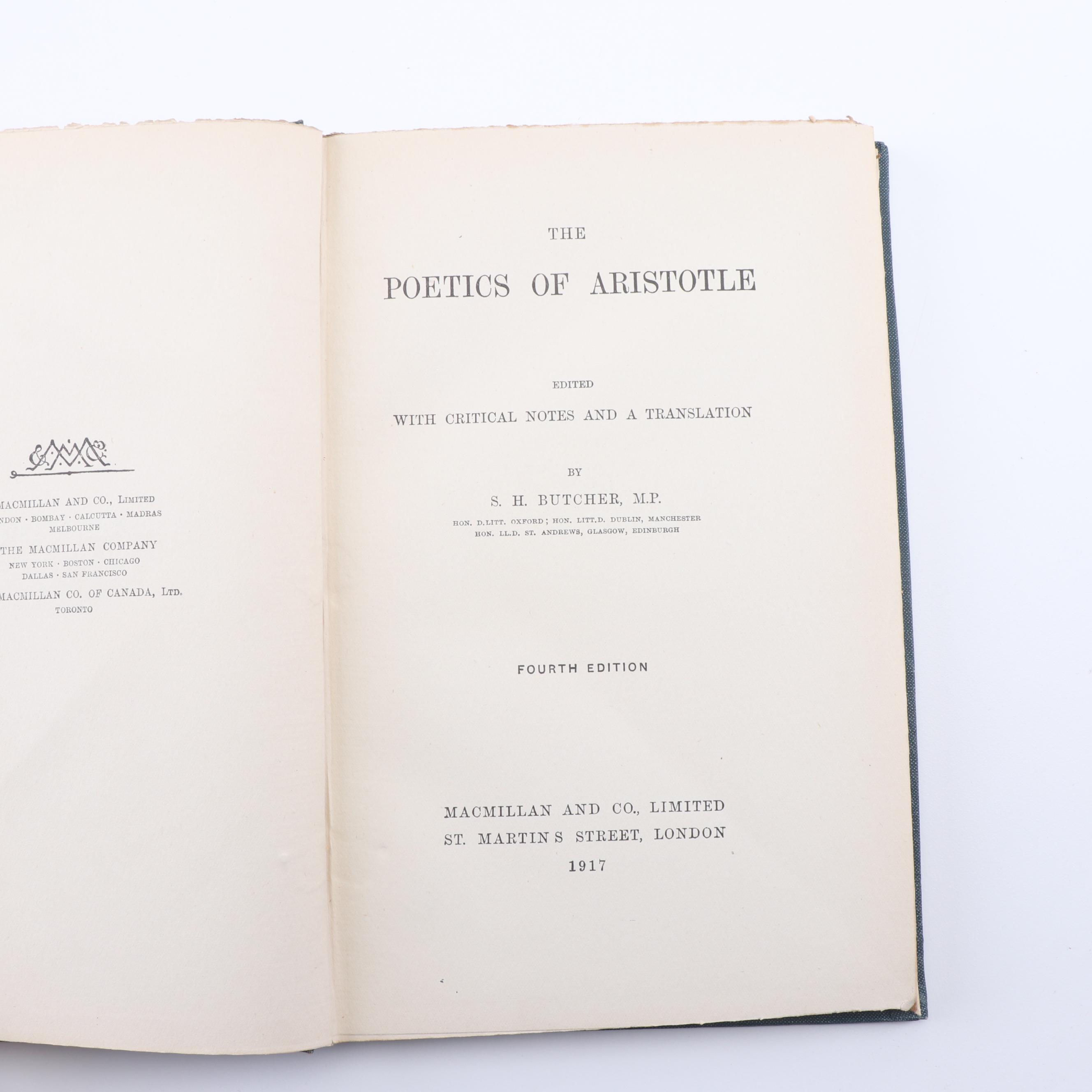 "The Rhetoric of Aristotle" and Other Books in English and German