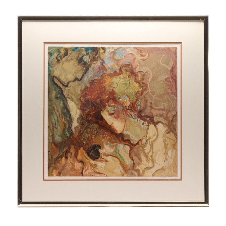 Barbara Wood Limited Edition Serigraph "Little Bird"