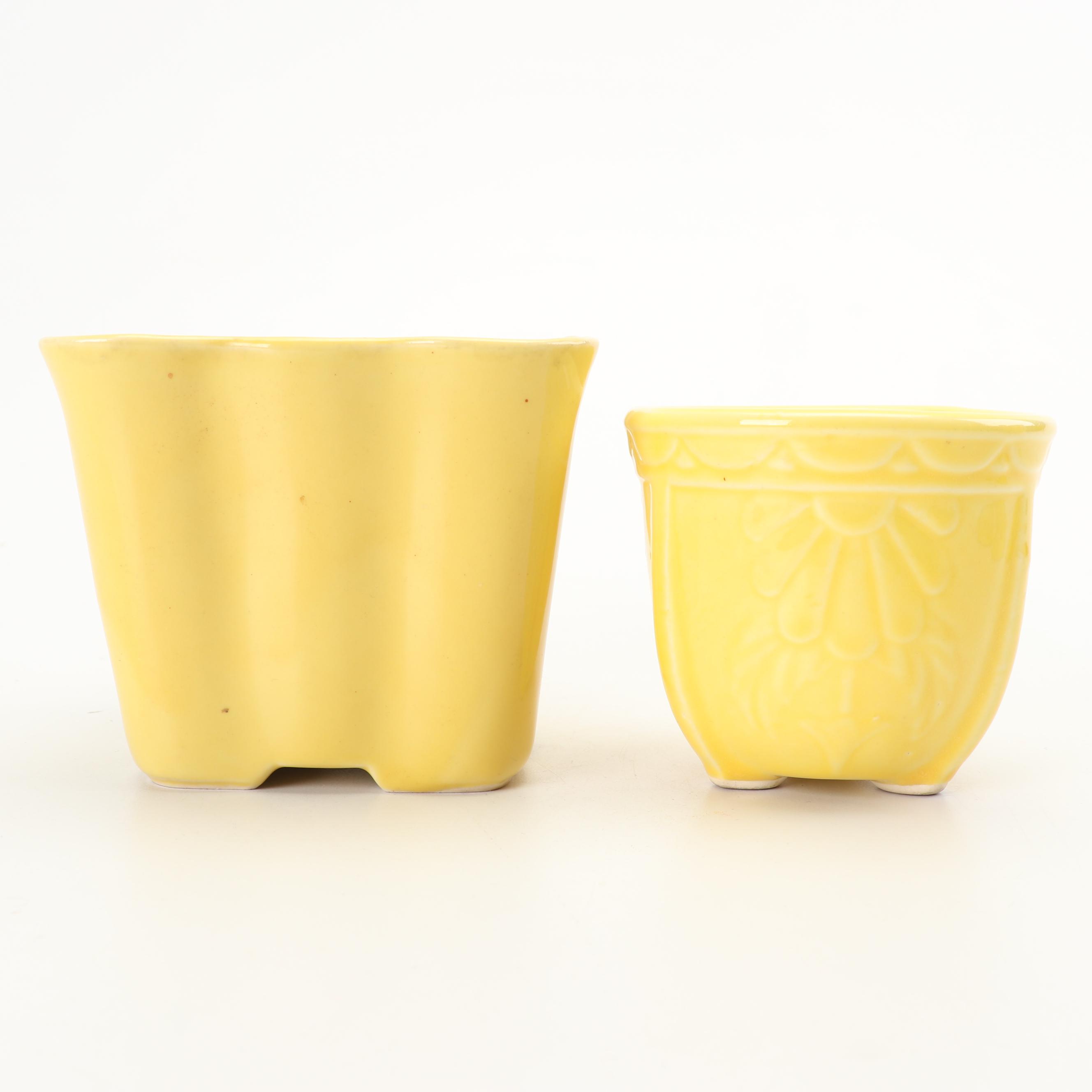 McCoy Bud Vase with Vase and Planters, Mid-Century