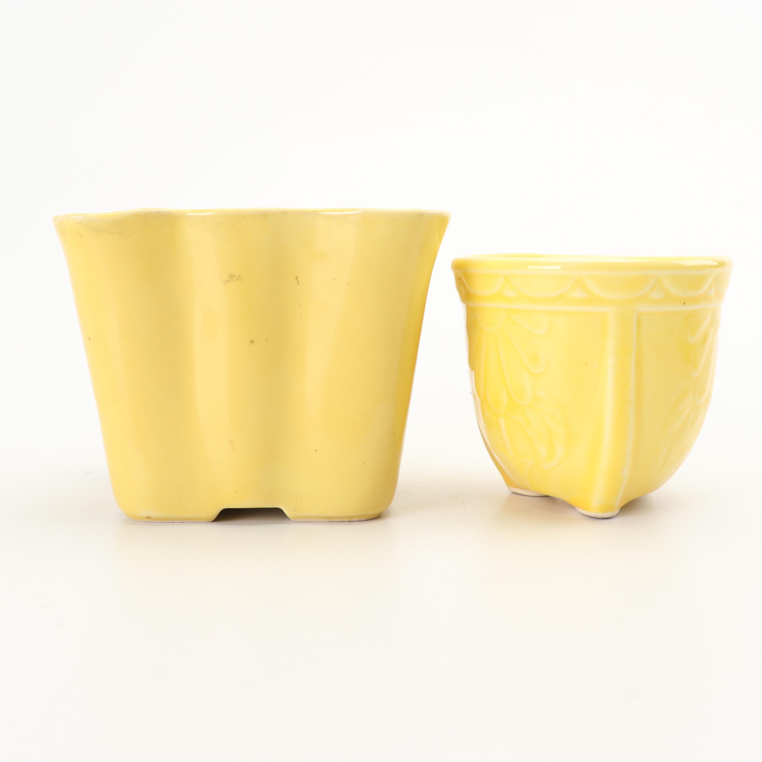 McCoy Bud Vase with Vase and Planters, Mid-Century