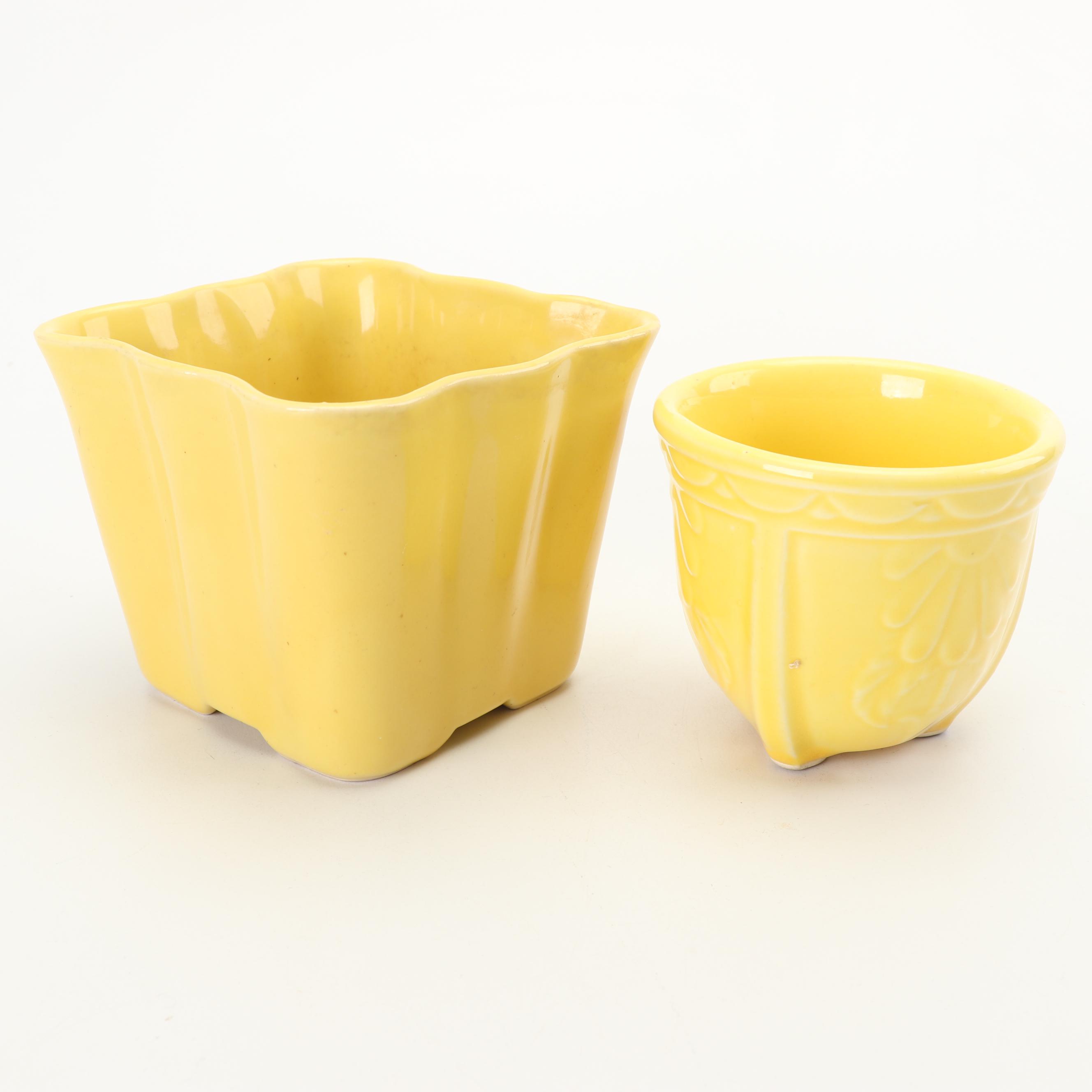 McCoy Bud Vase with Vase and Planters, Mid-Century