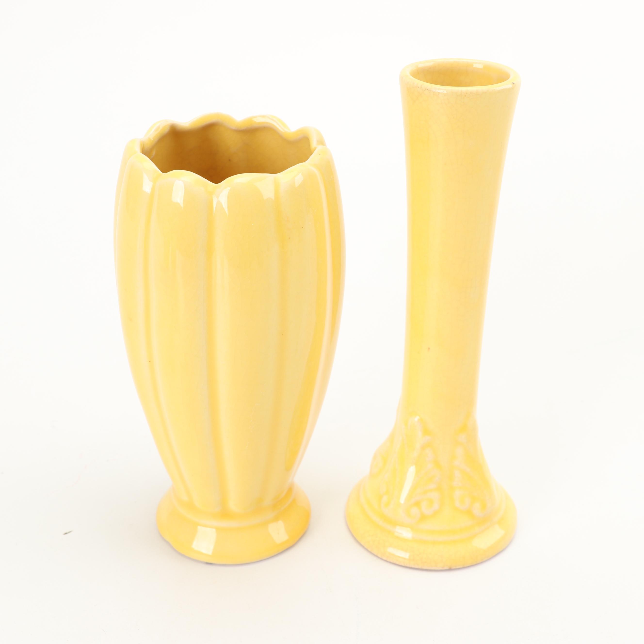McCoy Bud Vase with Vase and Planters, Mid-Century