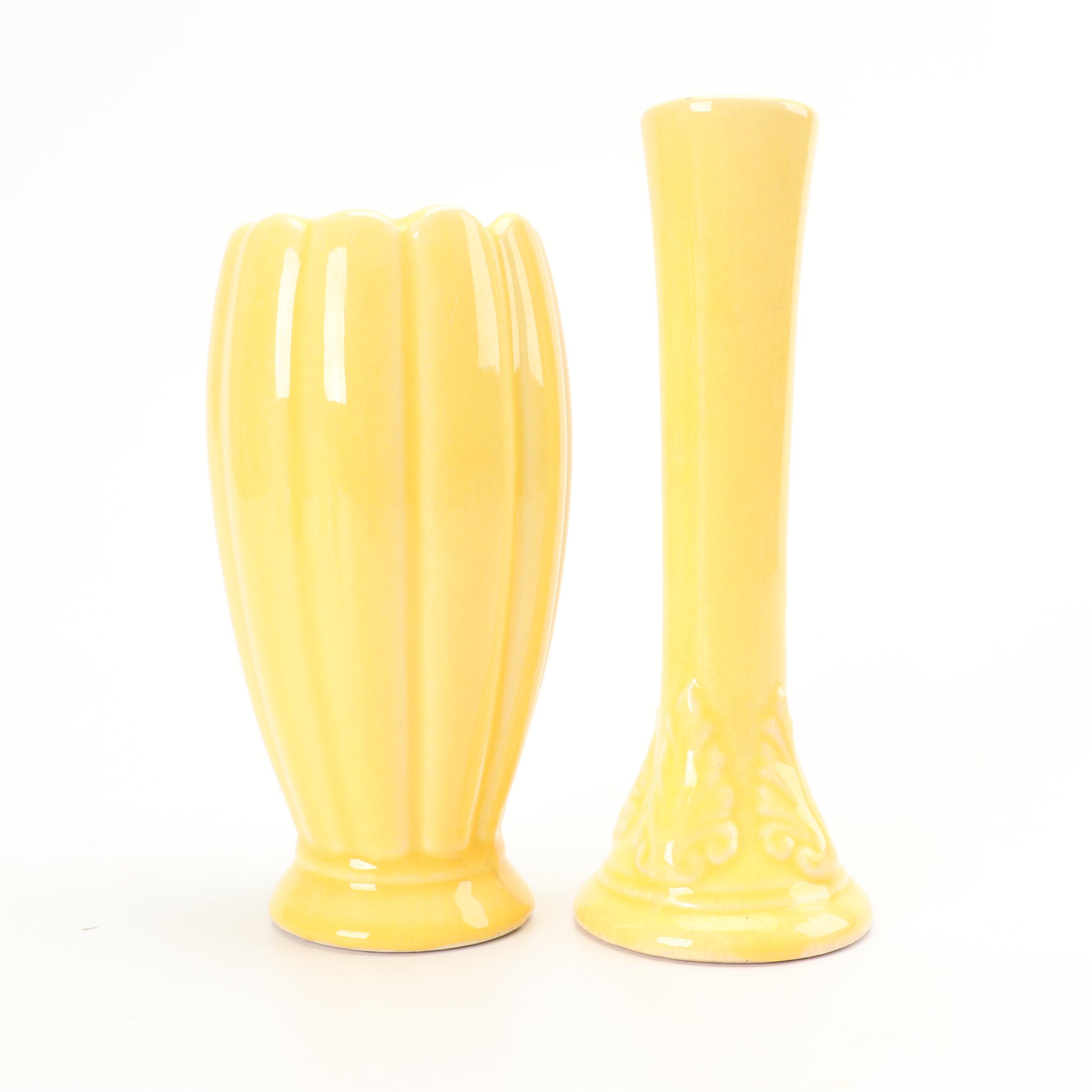 McCoy Bud Vase with Vase and Planters, Mid-Century