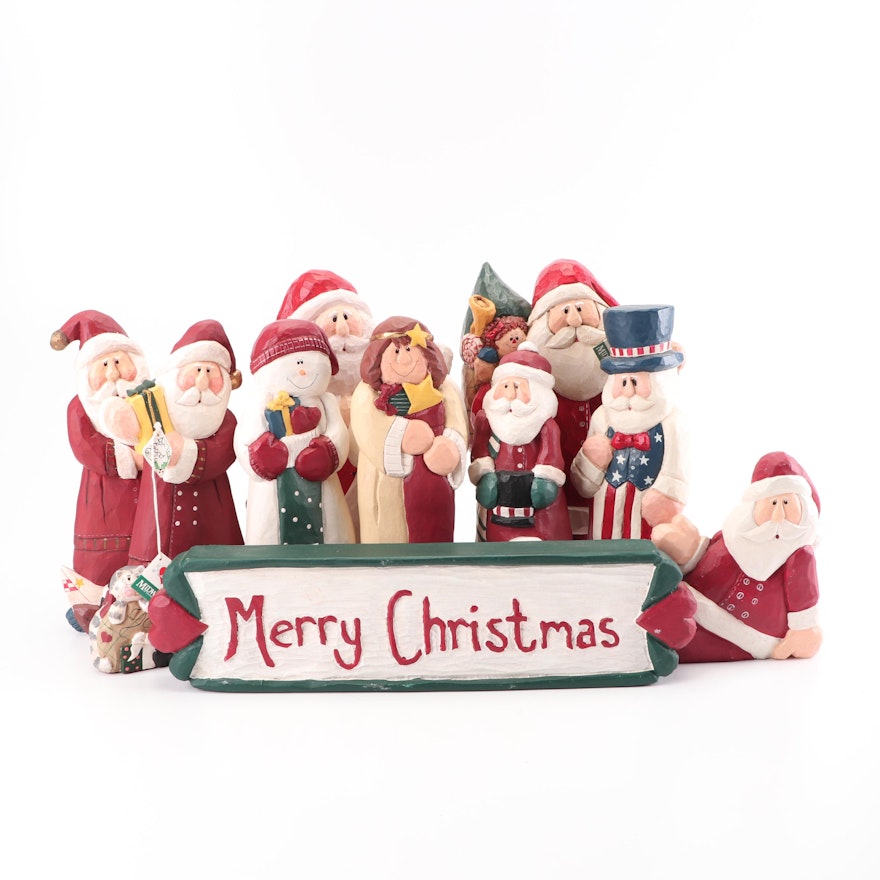 Midwest of Cannon Falls Christmas Figurines and Sign