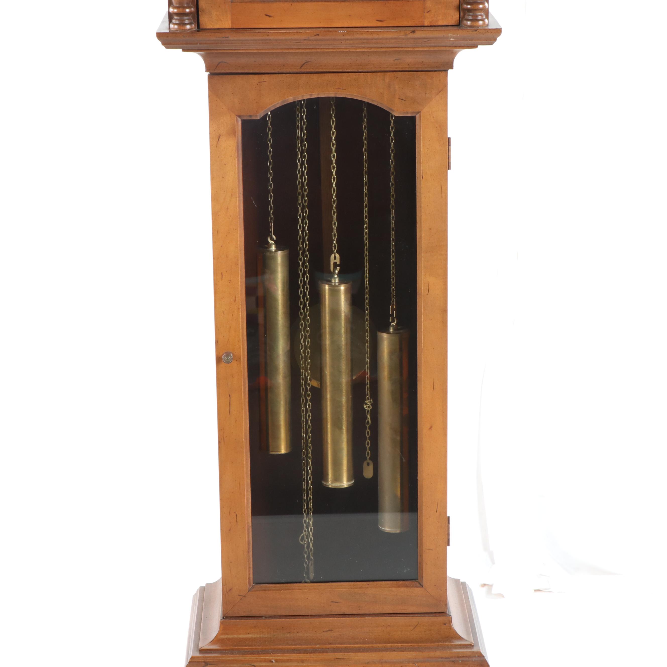 Ridgeway Chippendale Style Grandmother Clock with Westminster Chimes