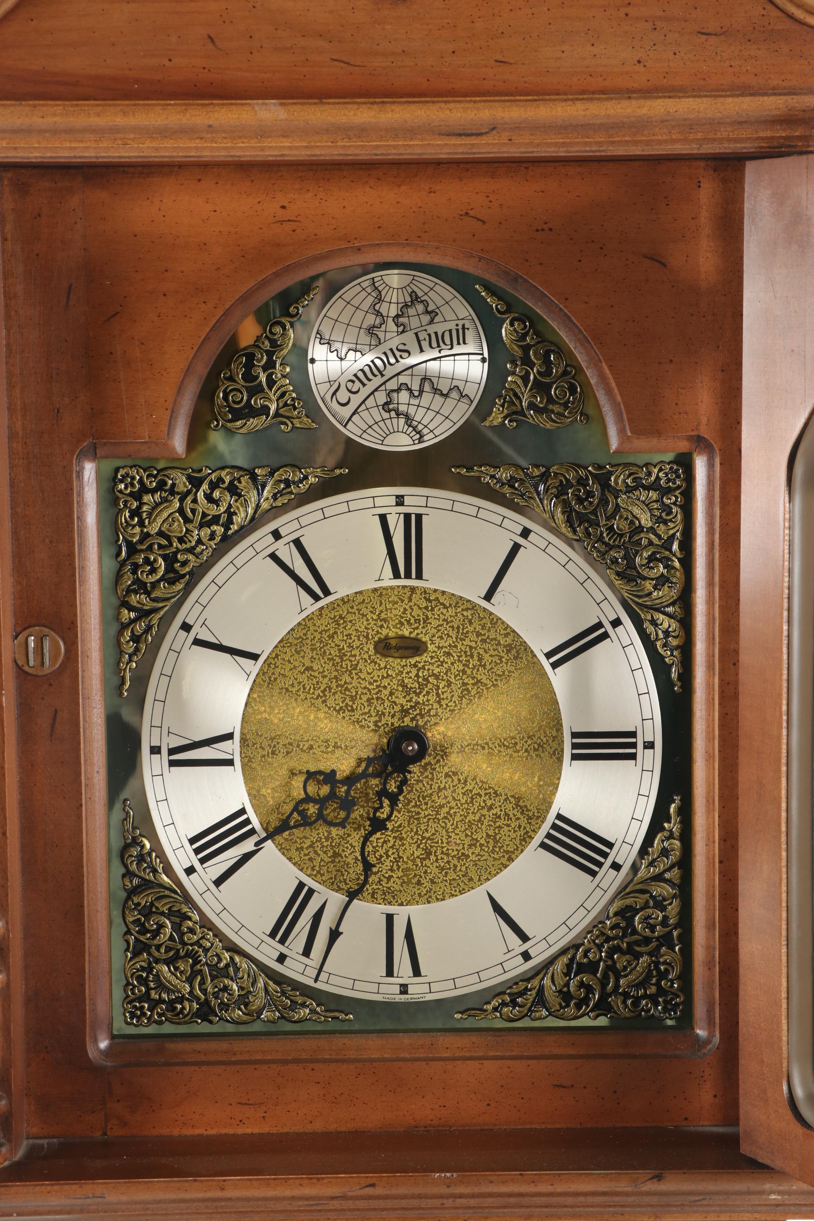 Ridgeway Chippendale Style Grandmother Clock with Westminster Chimes