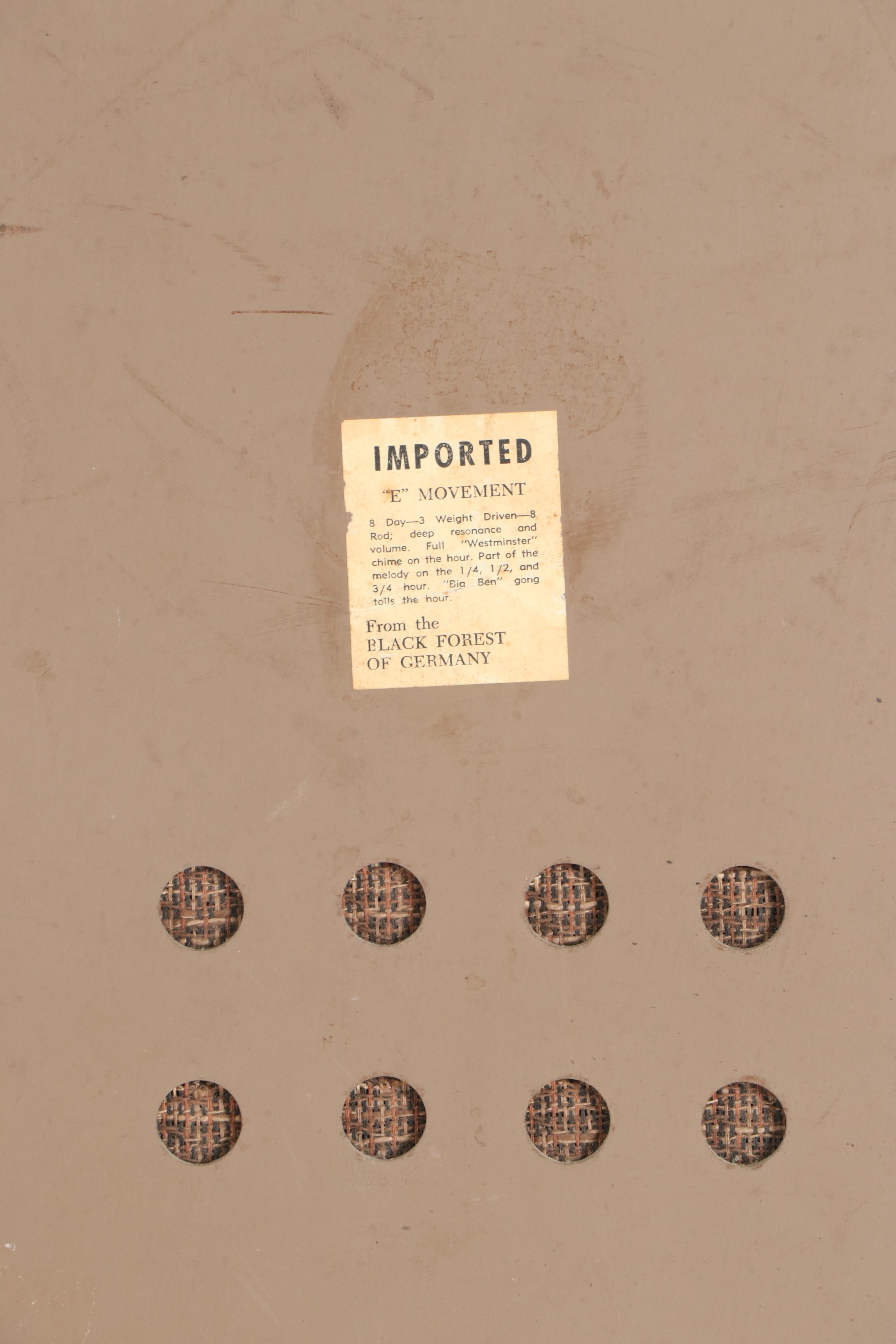 Ridgeway Chippendale Style Grandmother Clock with Westminster Chimes