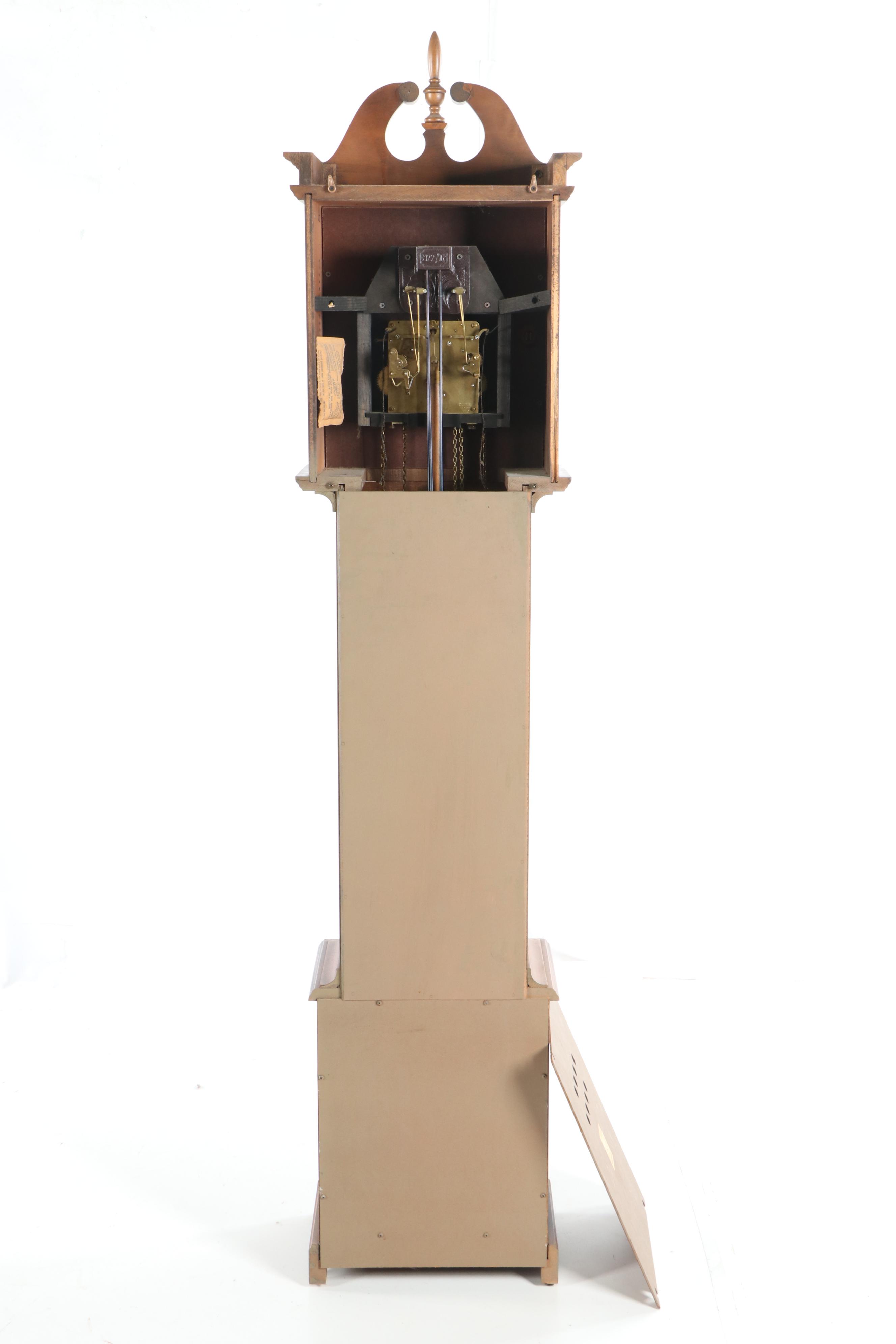 Ridgeway Chippendale Style Grandmother Clock with Westminster Chimes