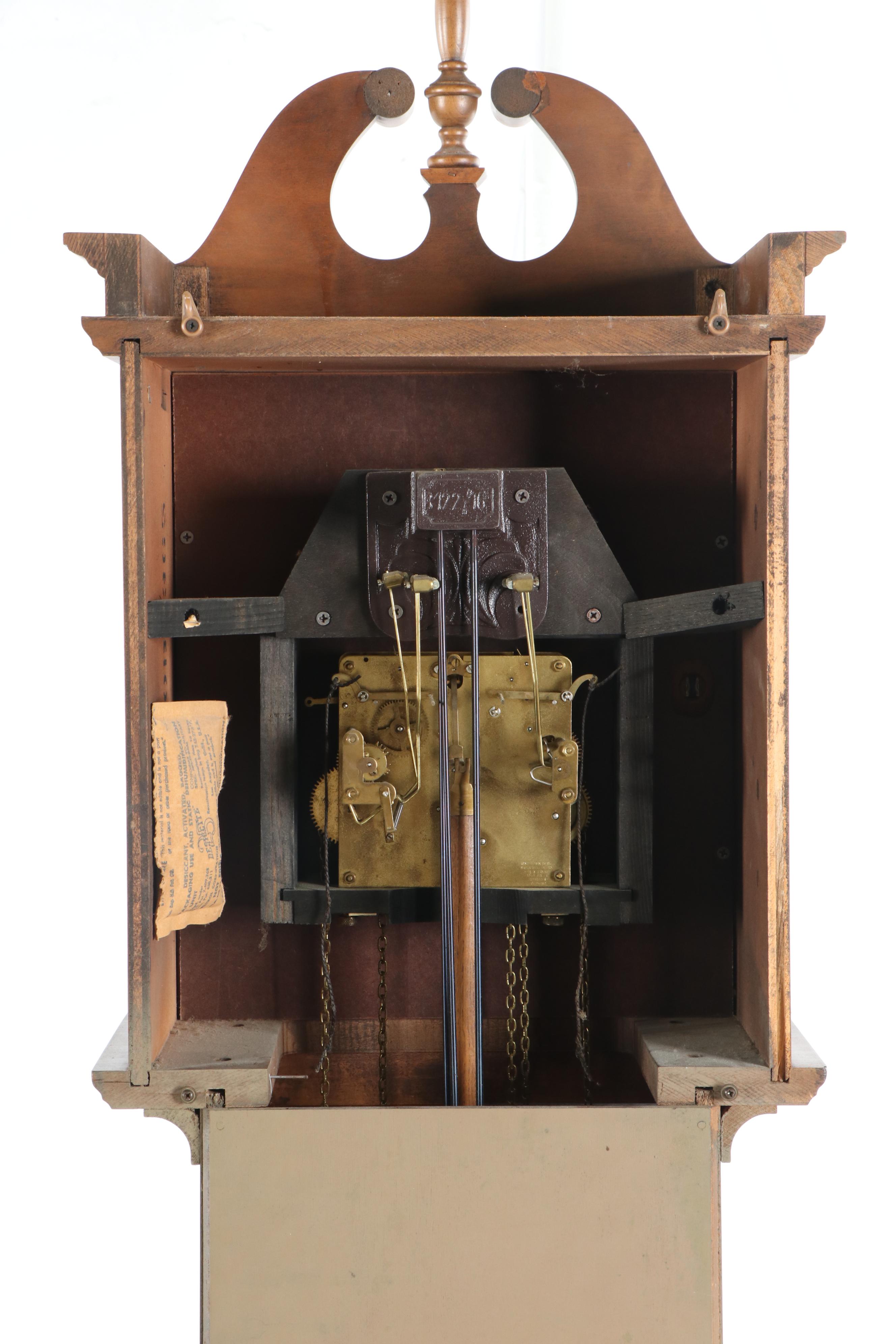 Ridgeway Chippendale Style Grandmother Clock with Westminster Chimes