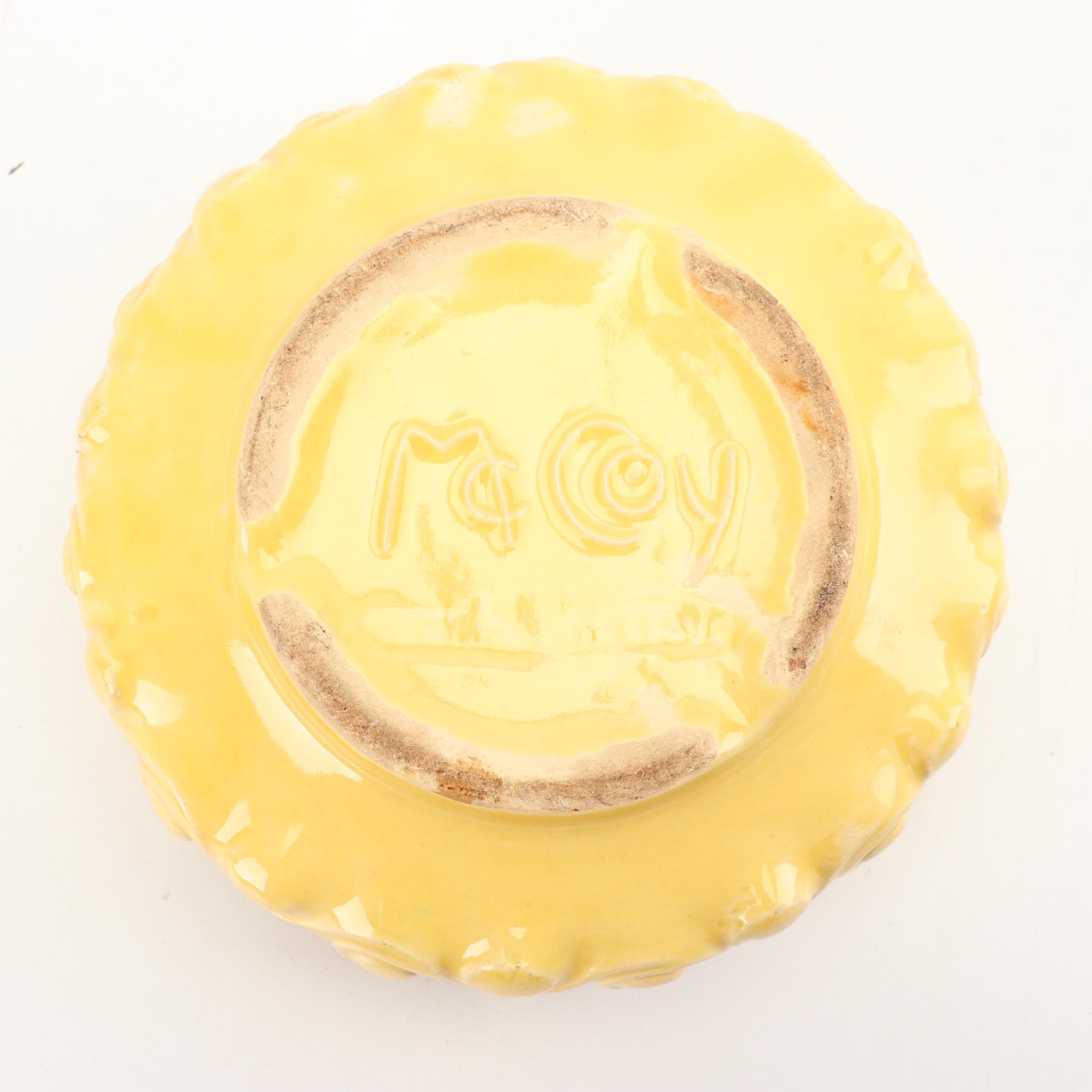 McCoy Pottery "Wave", "Dutch Shoe", and Rectangular Planters