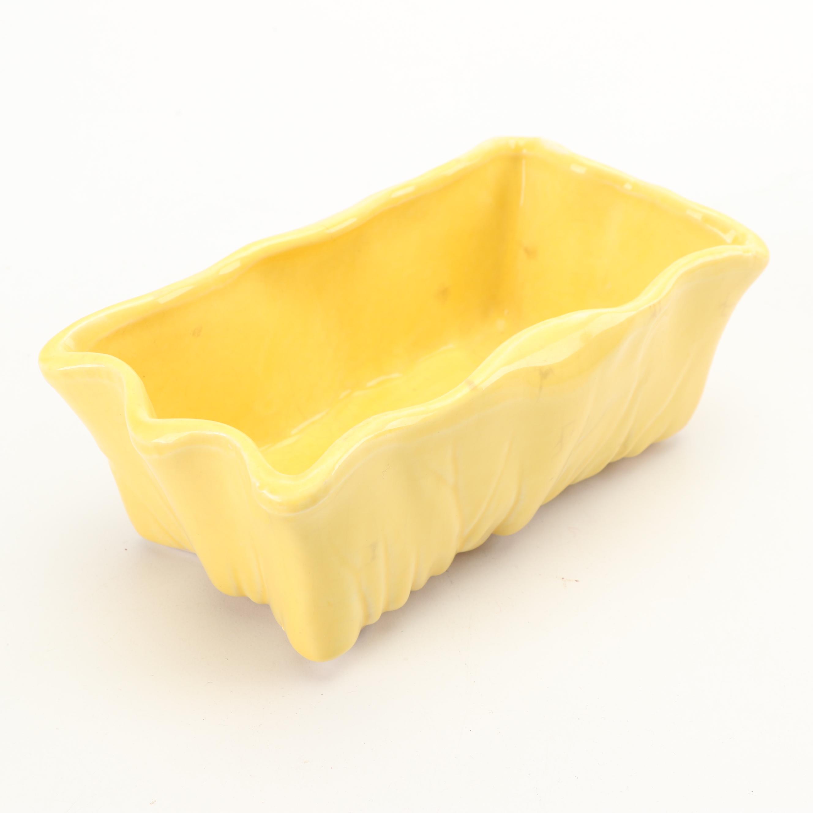 McCoy Pottery "Wave", "Dutch Shoe", and Rectangular Planters