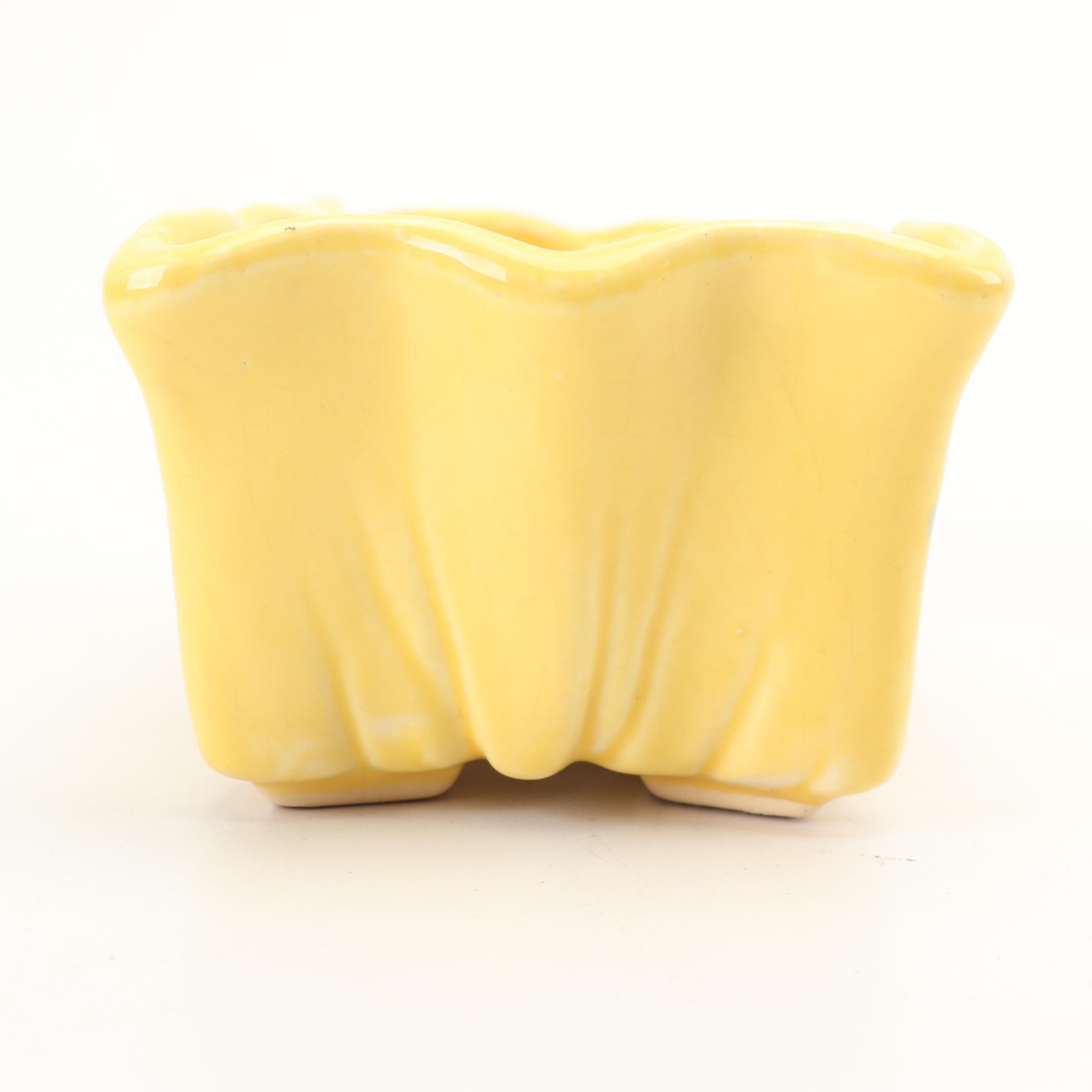 McCoy Pottery "Wave", "Dutch Shoe", and Rectangular Planters