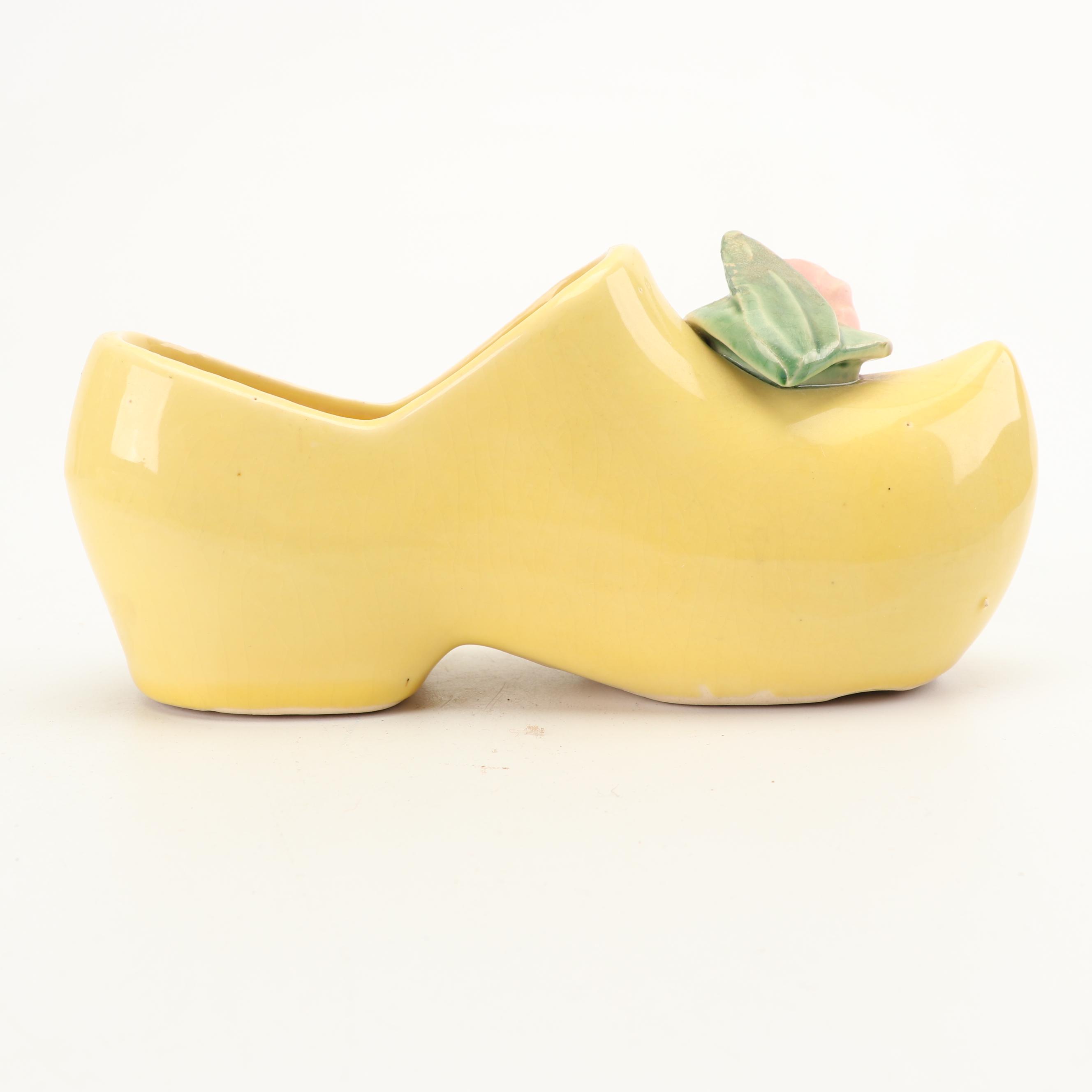 McCoy Pottery "Wave", "Dutch Shoe", and Rectangular Planters